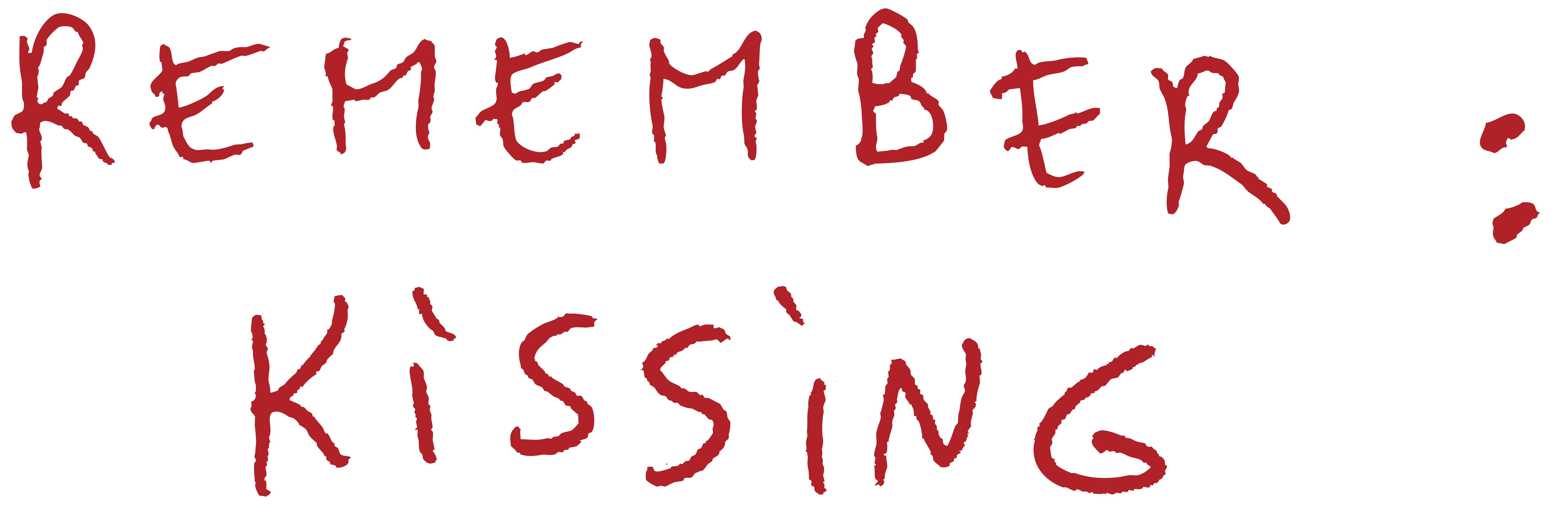 Remember : kissing logo