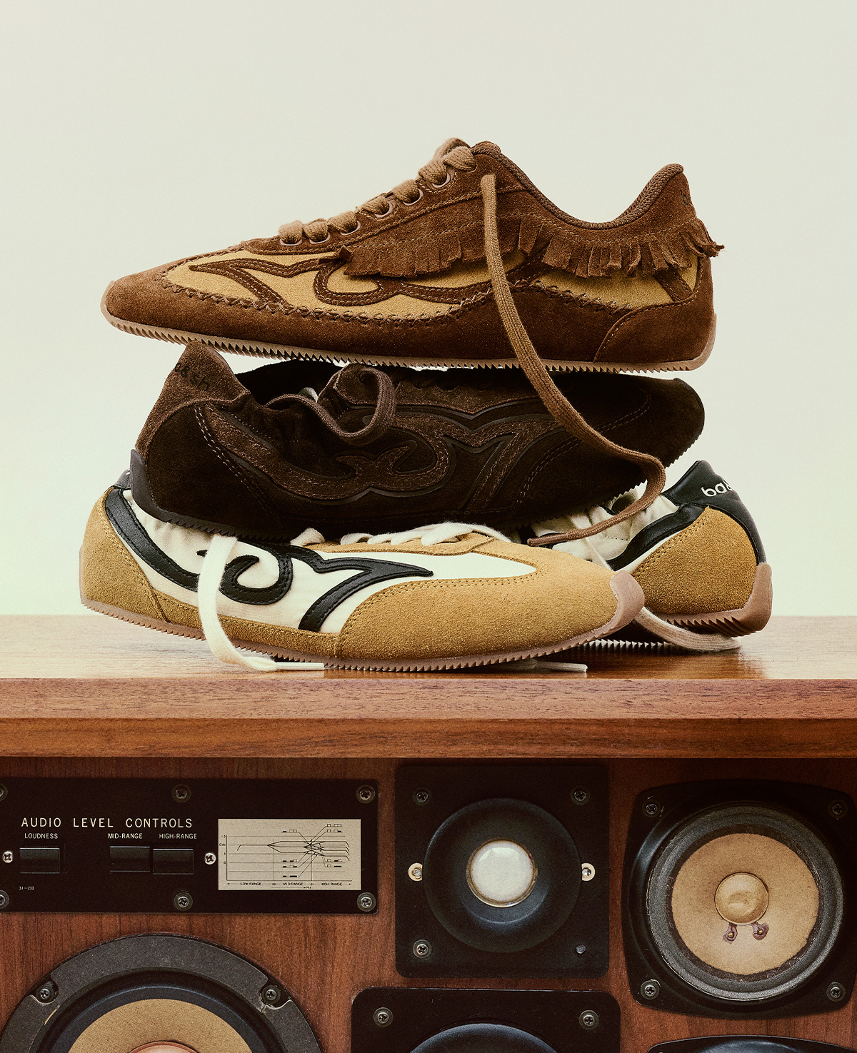Three models of sneakers