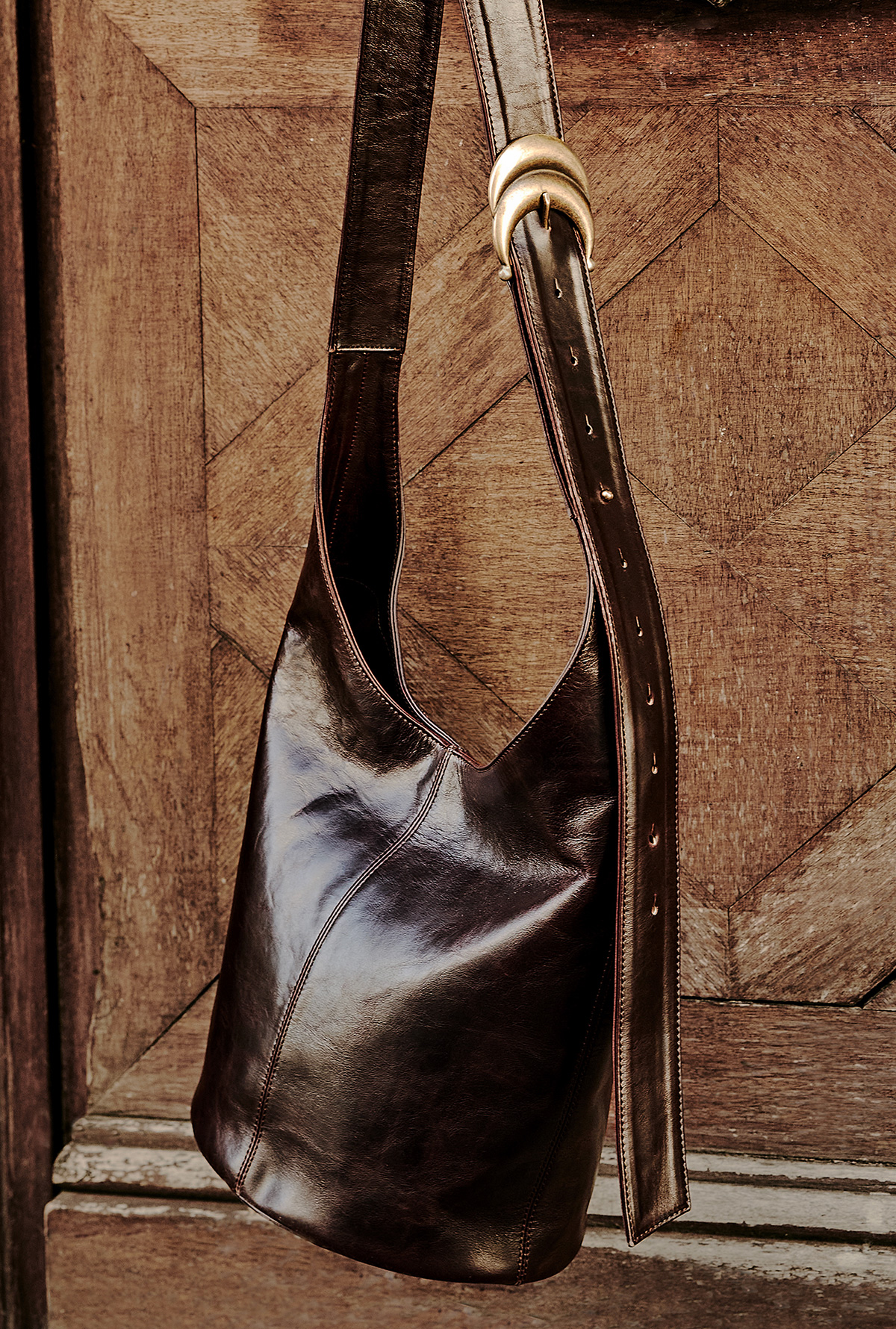 Brown leather Youyou bag