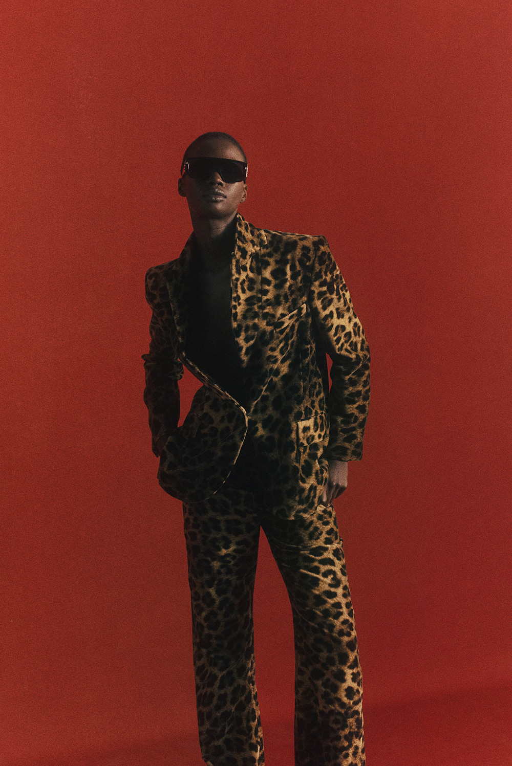 ba&sh leopard print suit