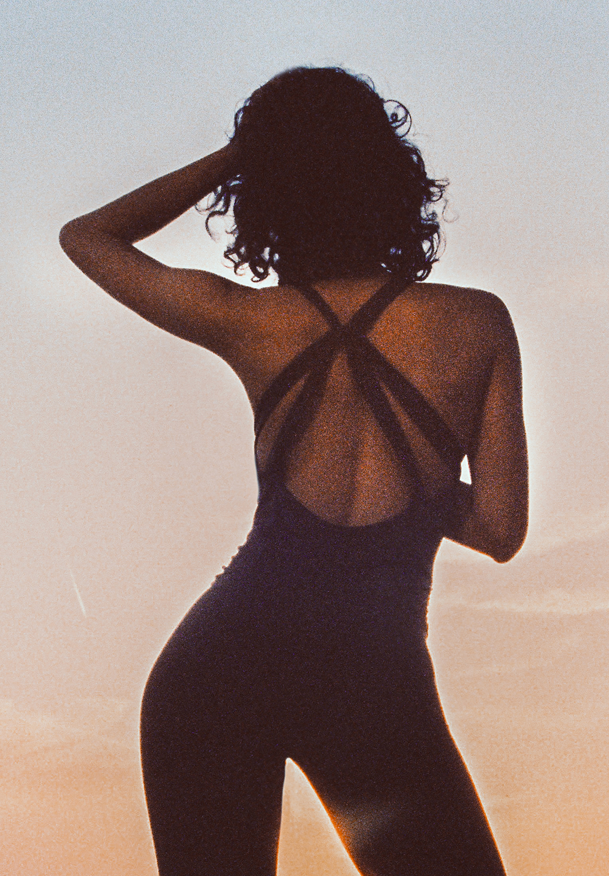 A woman wearing clothes from the ba&sh activewear collection 