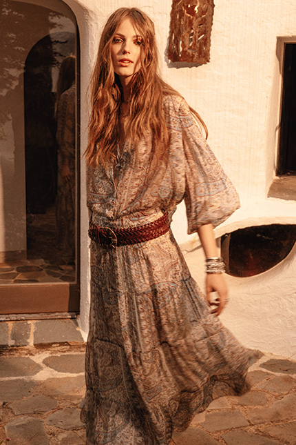 A model wearing a dress