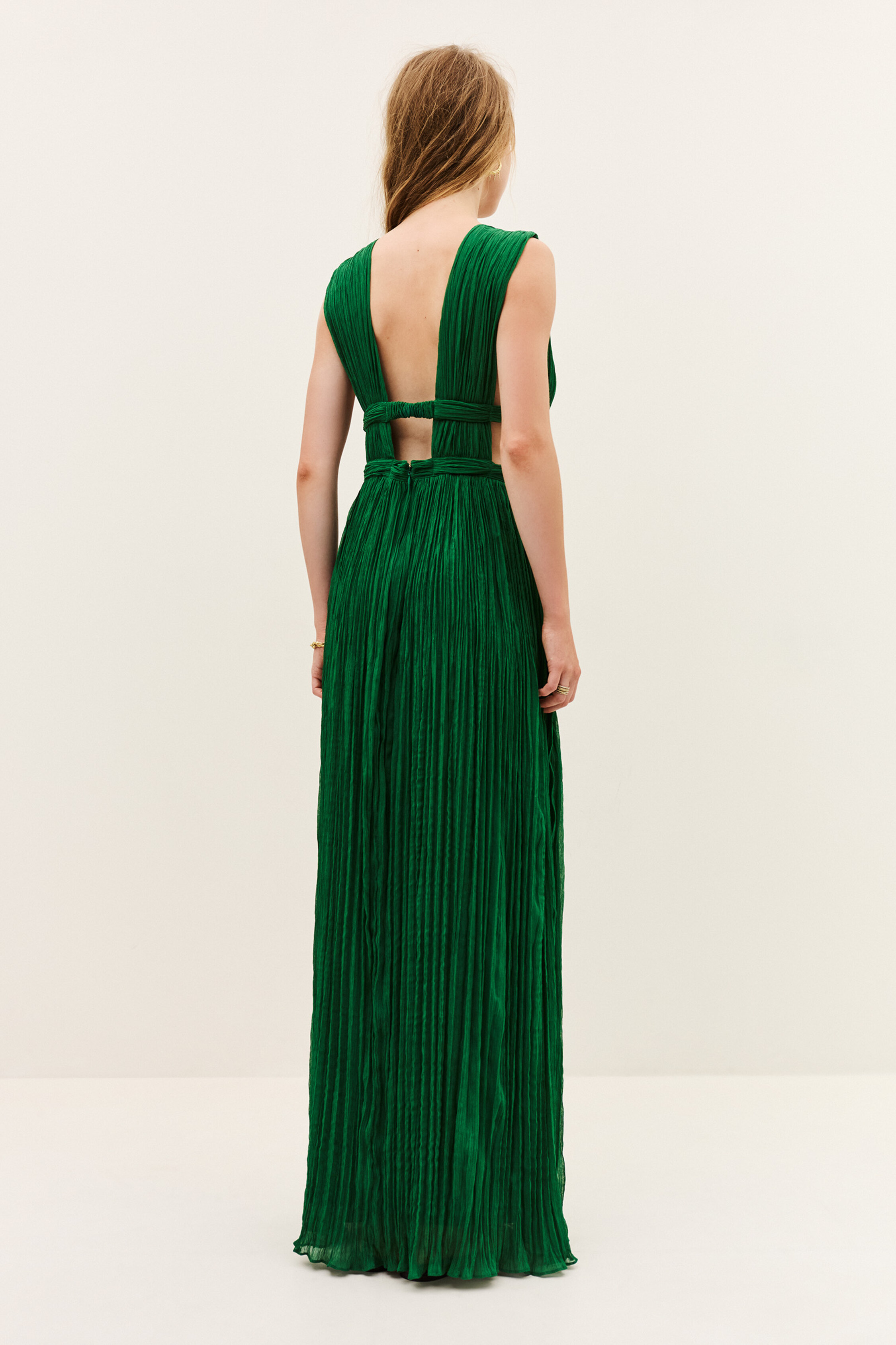 barey collection green dress Olive Bridesmaid Dress Luxe Stretch Knit Size Large