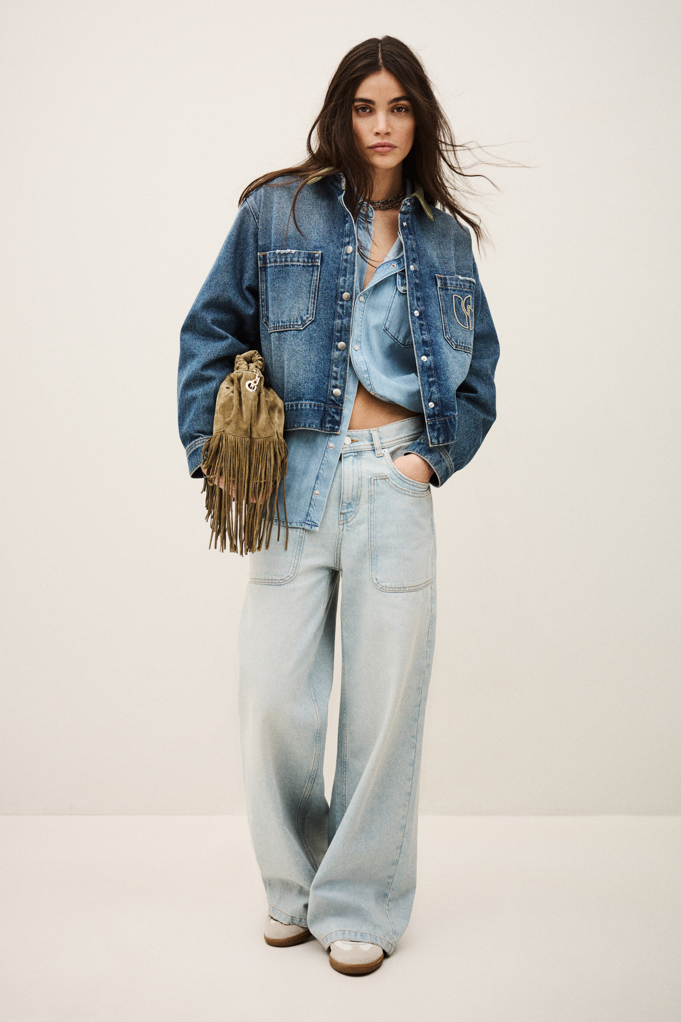 Cropped Denim Jacket Vigilio Blue // ba&sh CA