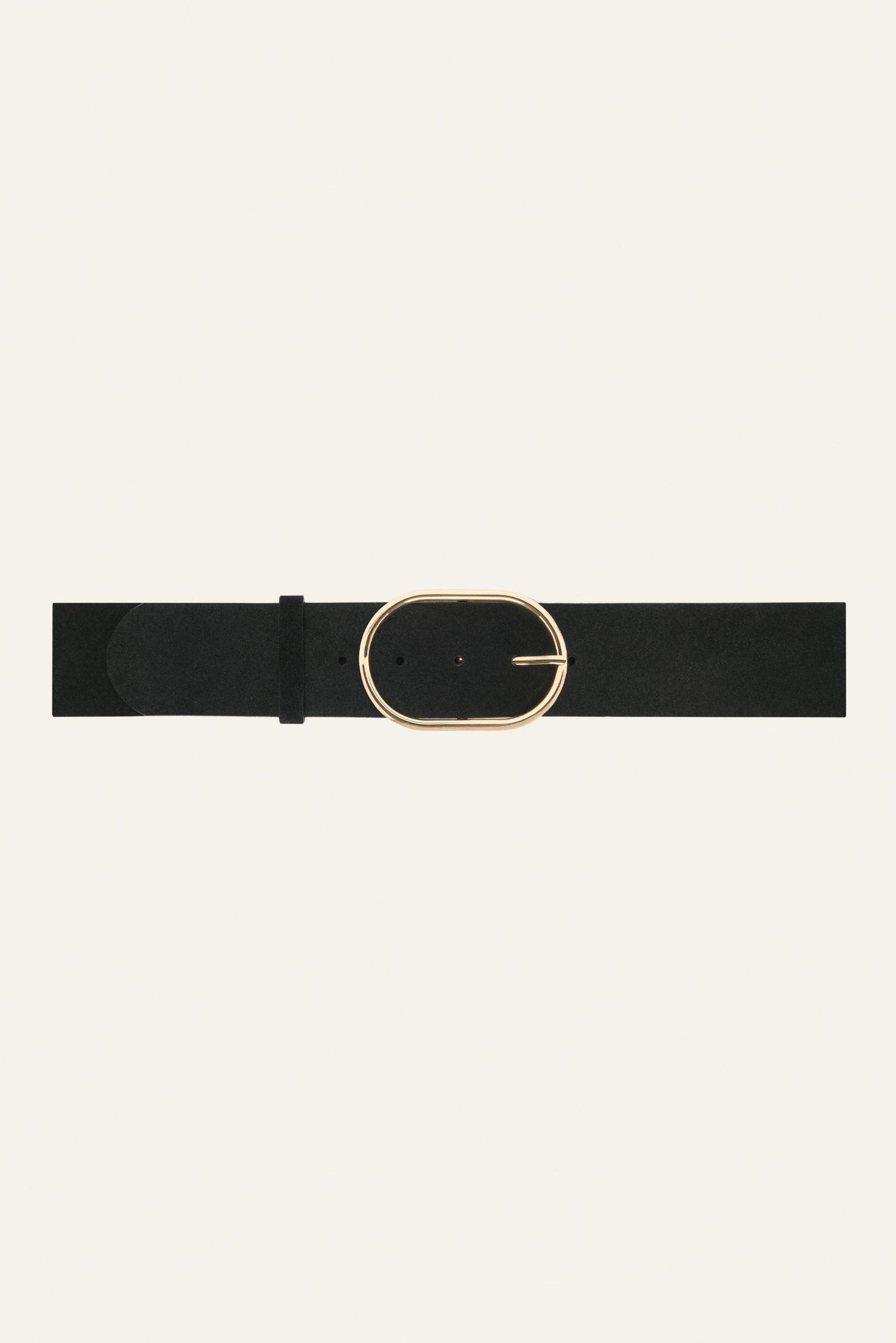 BA&SH Ceinture Belone Suede Leather Belt Sash Noir 7321 1 1/2\ main image 4