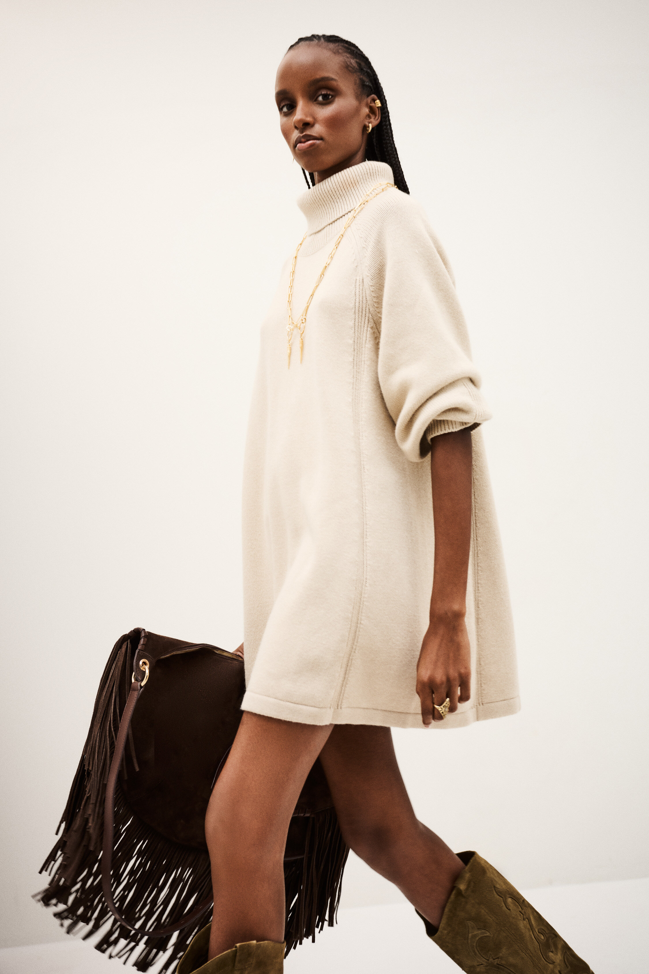 Mini Jersey Dress Medee Beige // ba&sh US