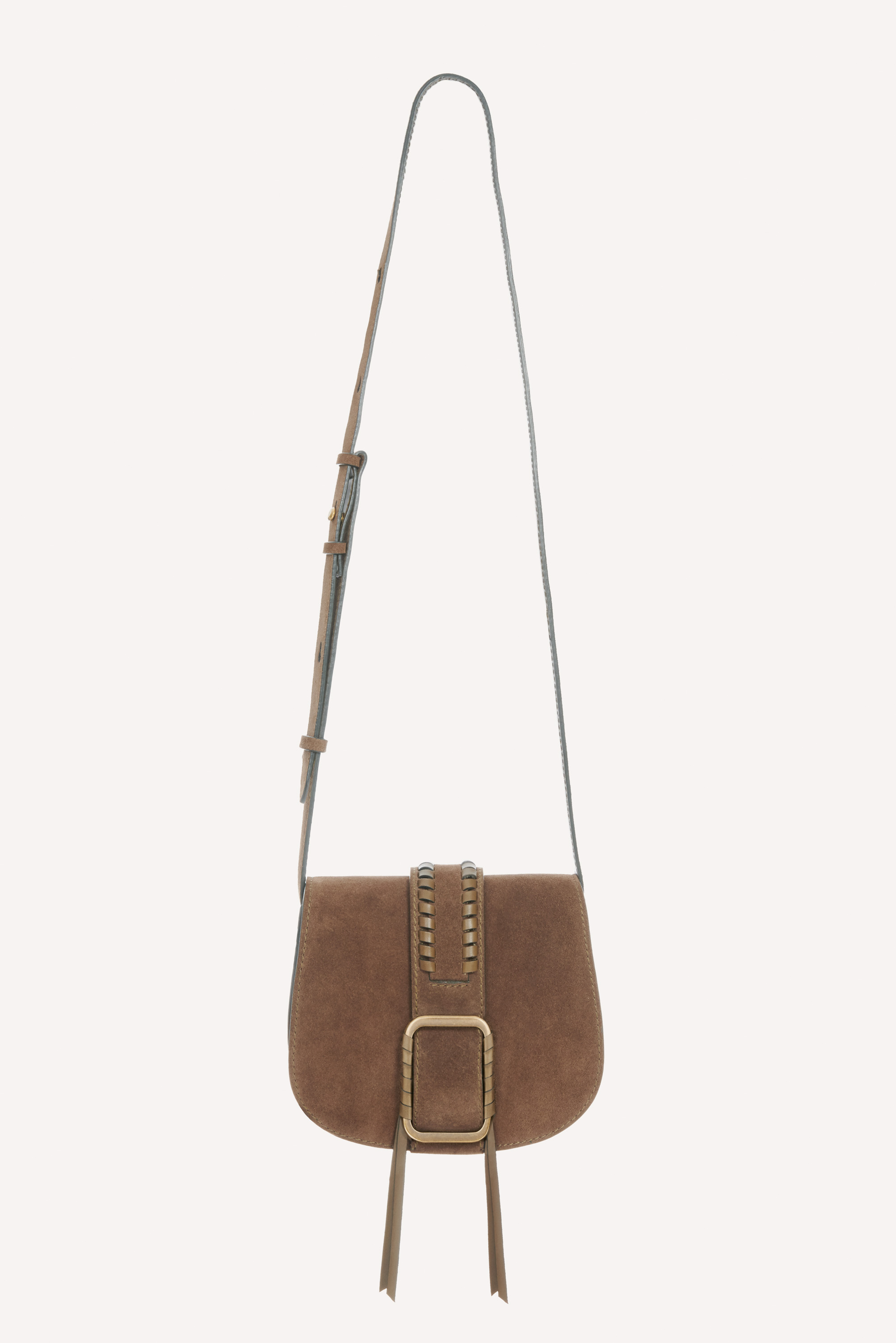 Suede Shoulder Bag Teddy Green // ba&sh US