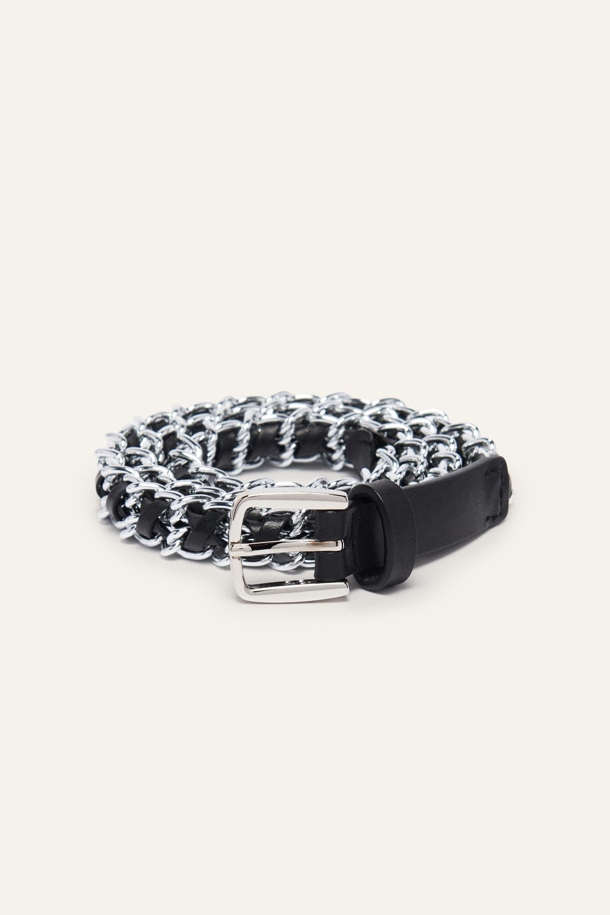 NEW BA&SH women\'s belaine belt in silver BA&SH Belts | The RealReal main image 4