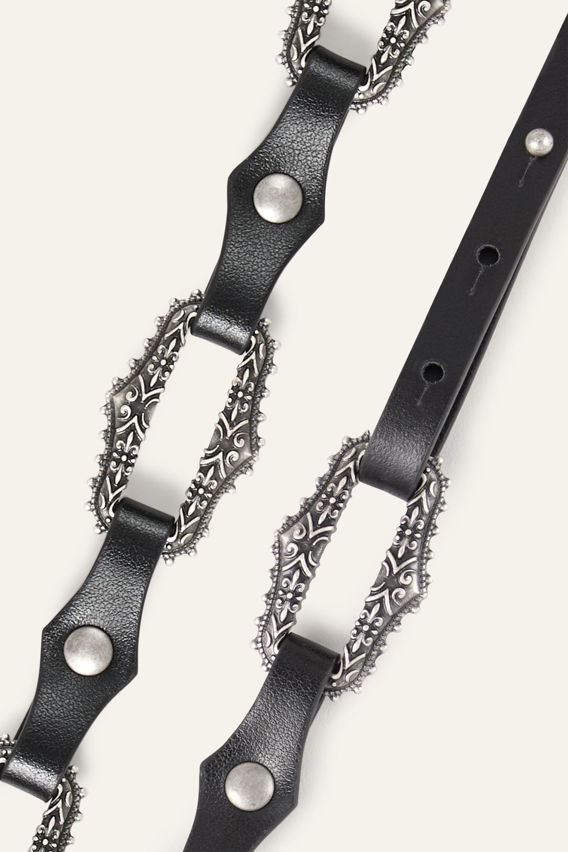 Leather Statement Belt Baptiste Black // ba&sh US
