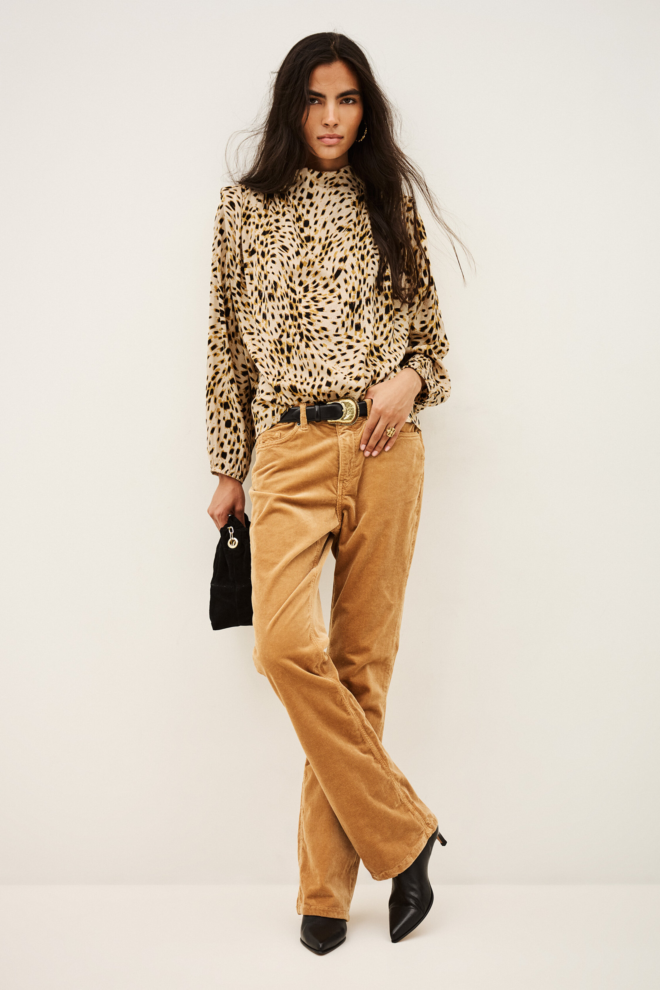 Ba&sh Long Sleeves Funnel Neck Collar Blouse Hope For Women In Cream