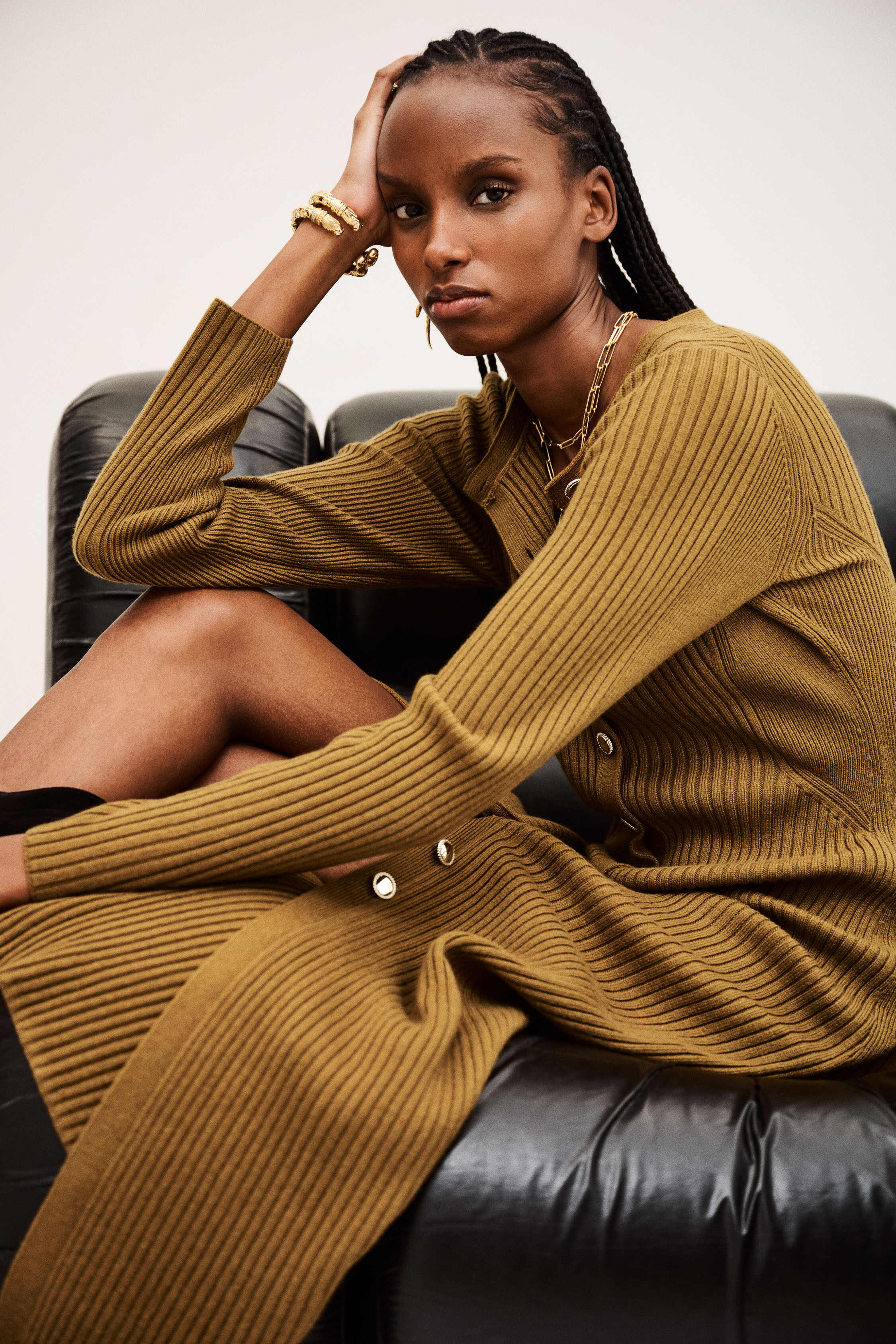 Knitted Maxi Dress Anisa Brown // ba&sh CA