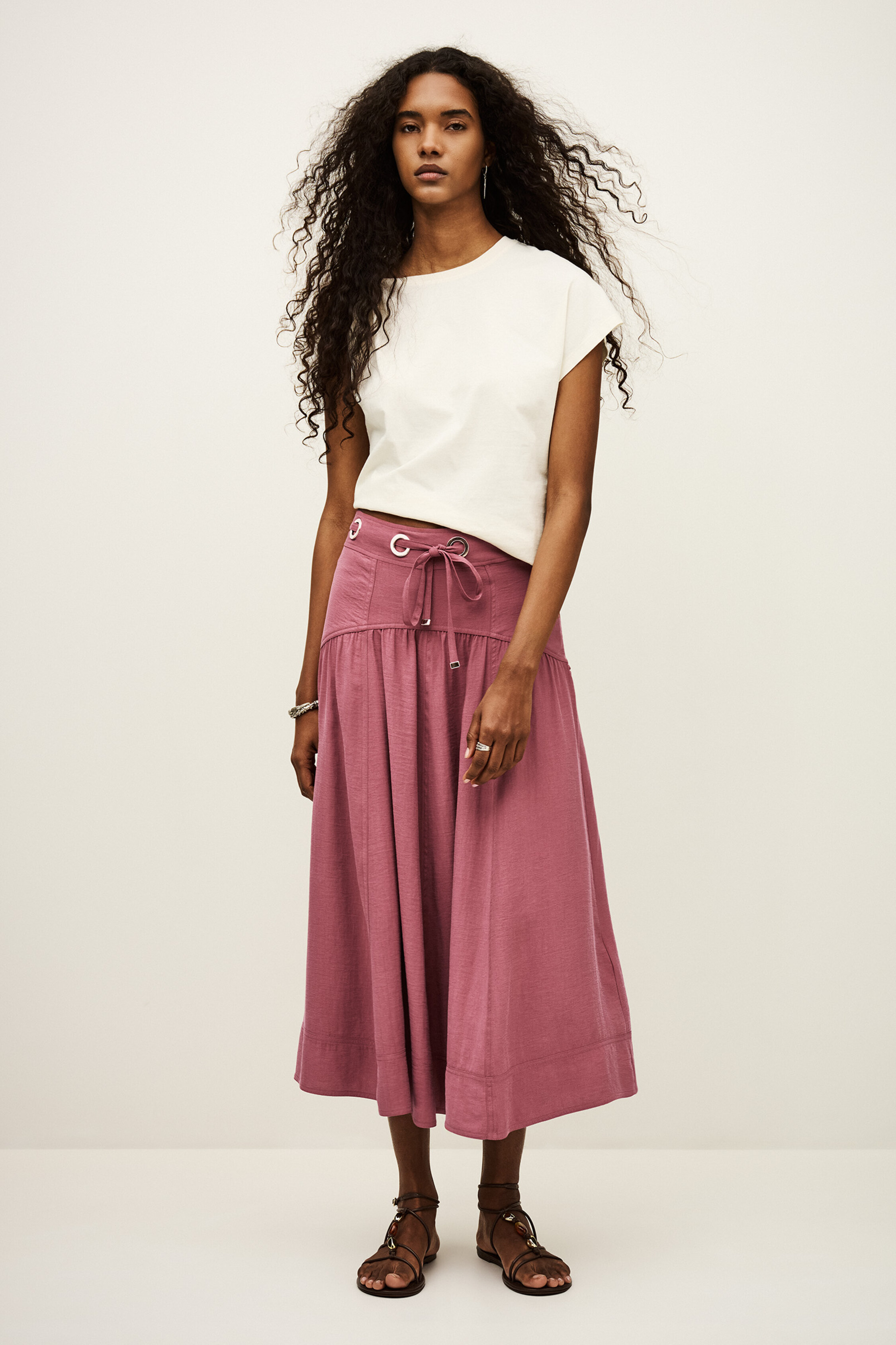 Midi Skirt Donia Pink // ba&sh US