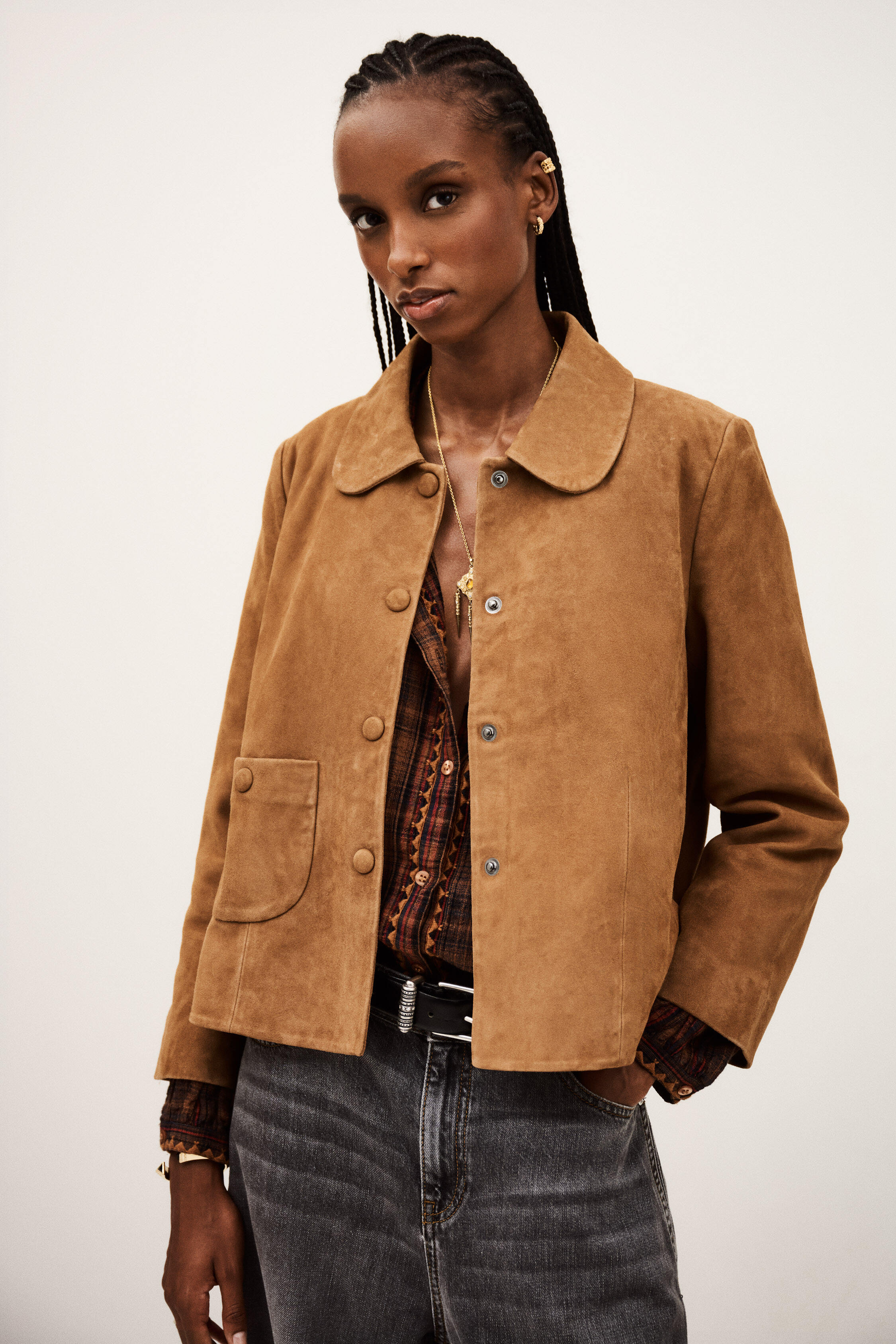 Straight-Cut Jacket Milas Brown // ba&sh