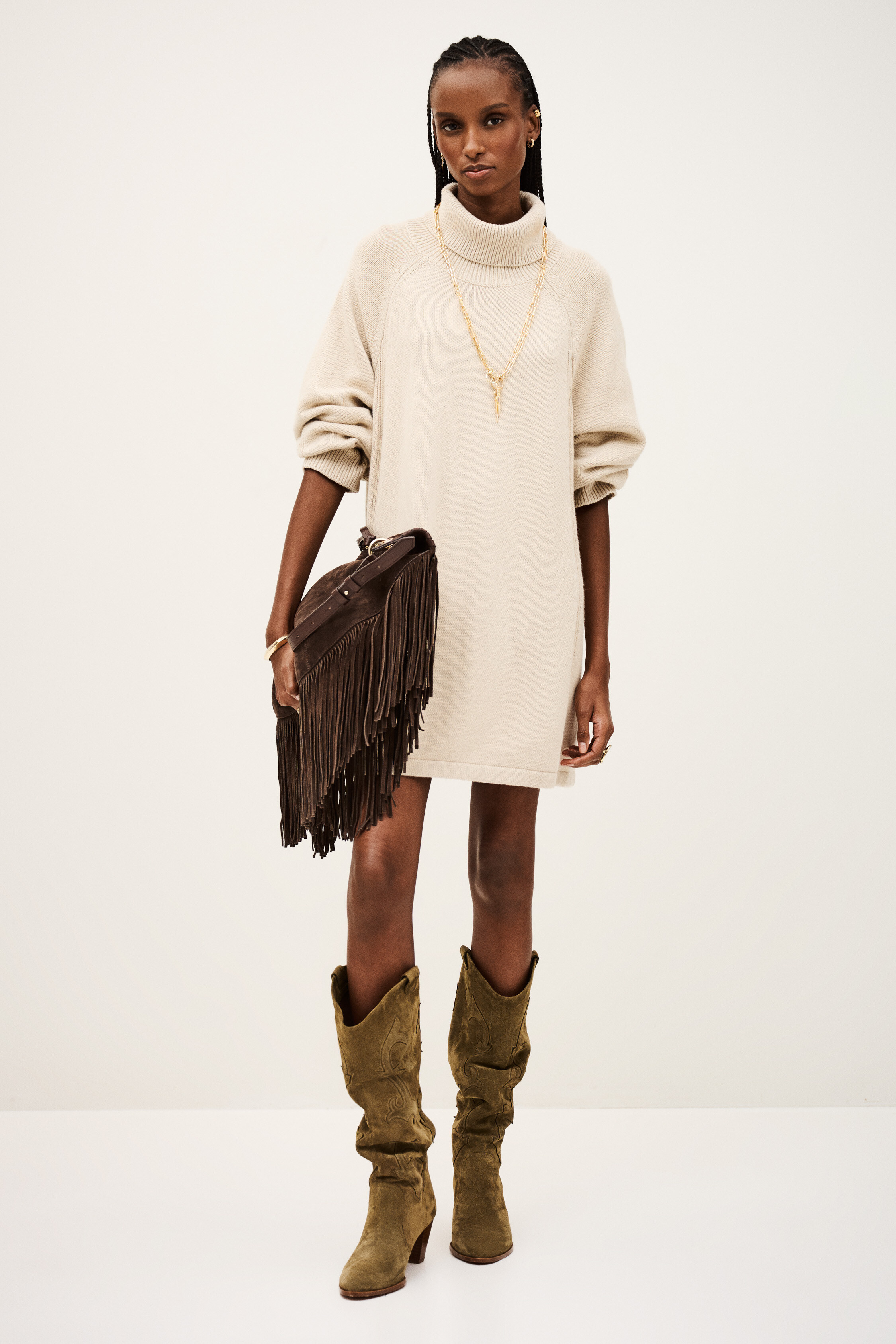 Mini Jersey Dress Medee Beige // ba&sh