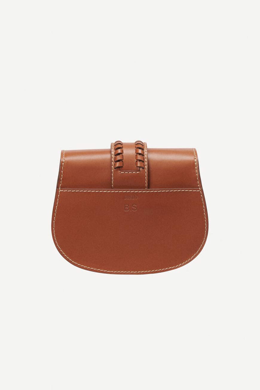 small suede shoulder bag TEDDY BROWN // ba&sh US