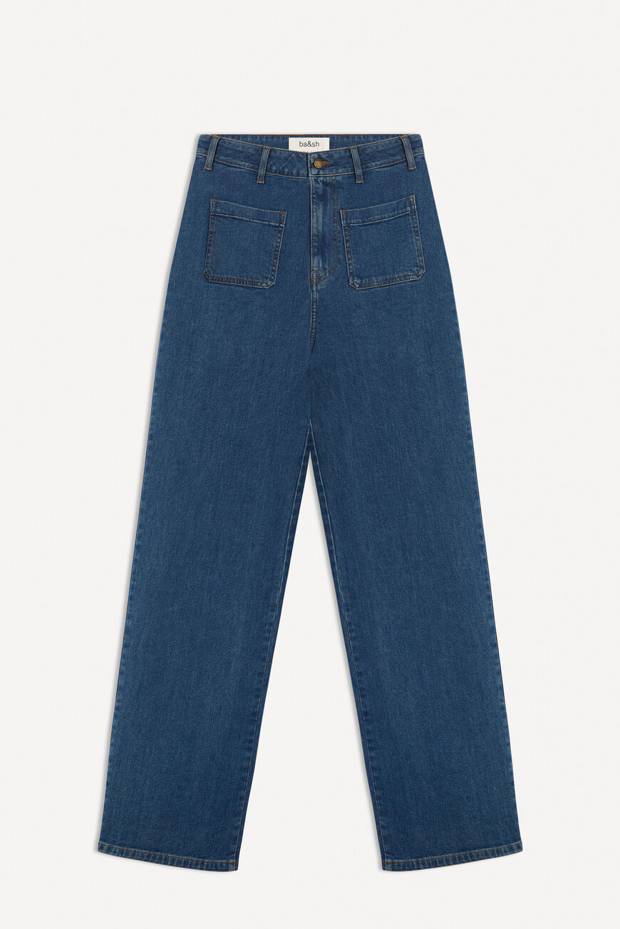 Trussardi Vaqueros Amplios De Denim Desgastado Azul Marino | Denim Mujer ~  Upward Aspiring