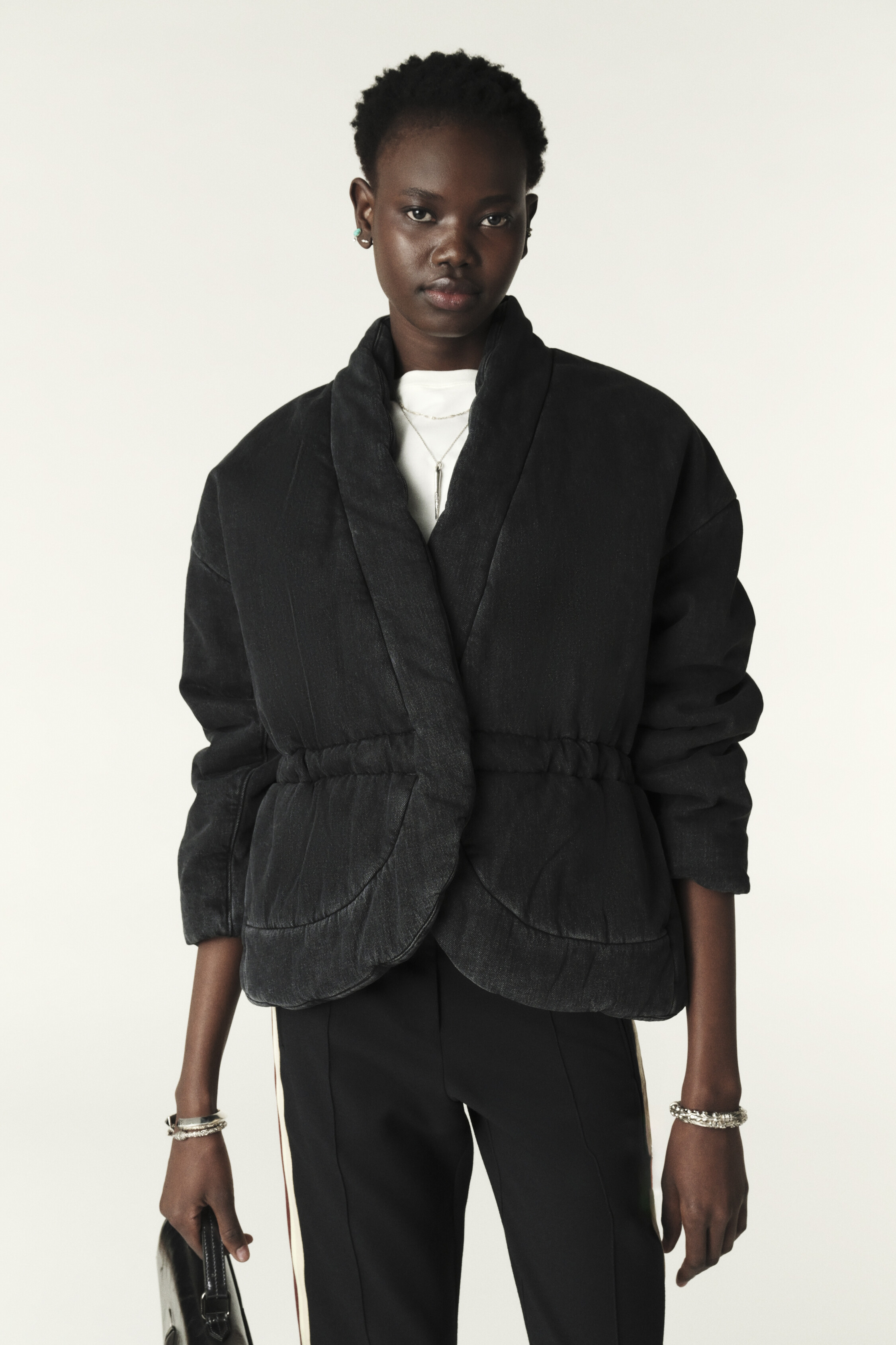 Quilted Denim Jacket Caly Green // ba&sh AU