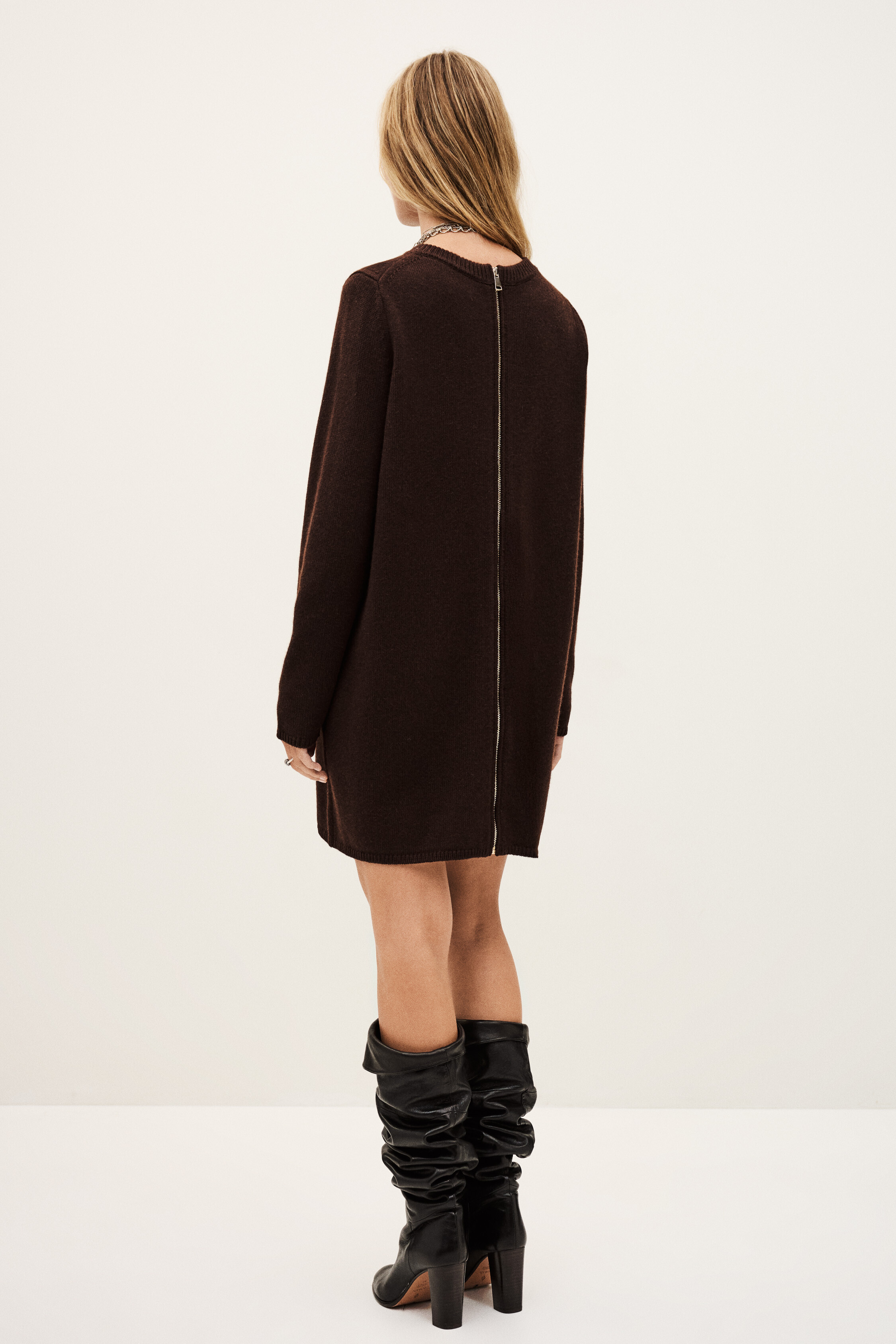 ba&sh knit dress ba&sh - Round Collar Dress Pasqualina for Women - Gold