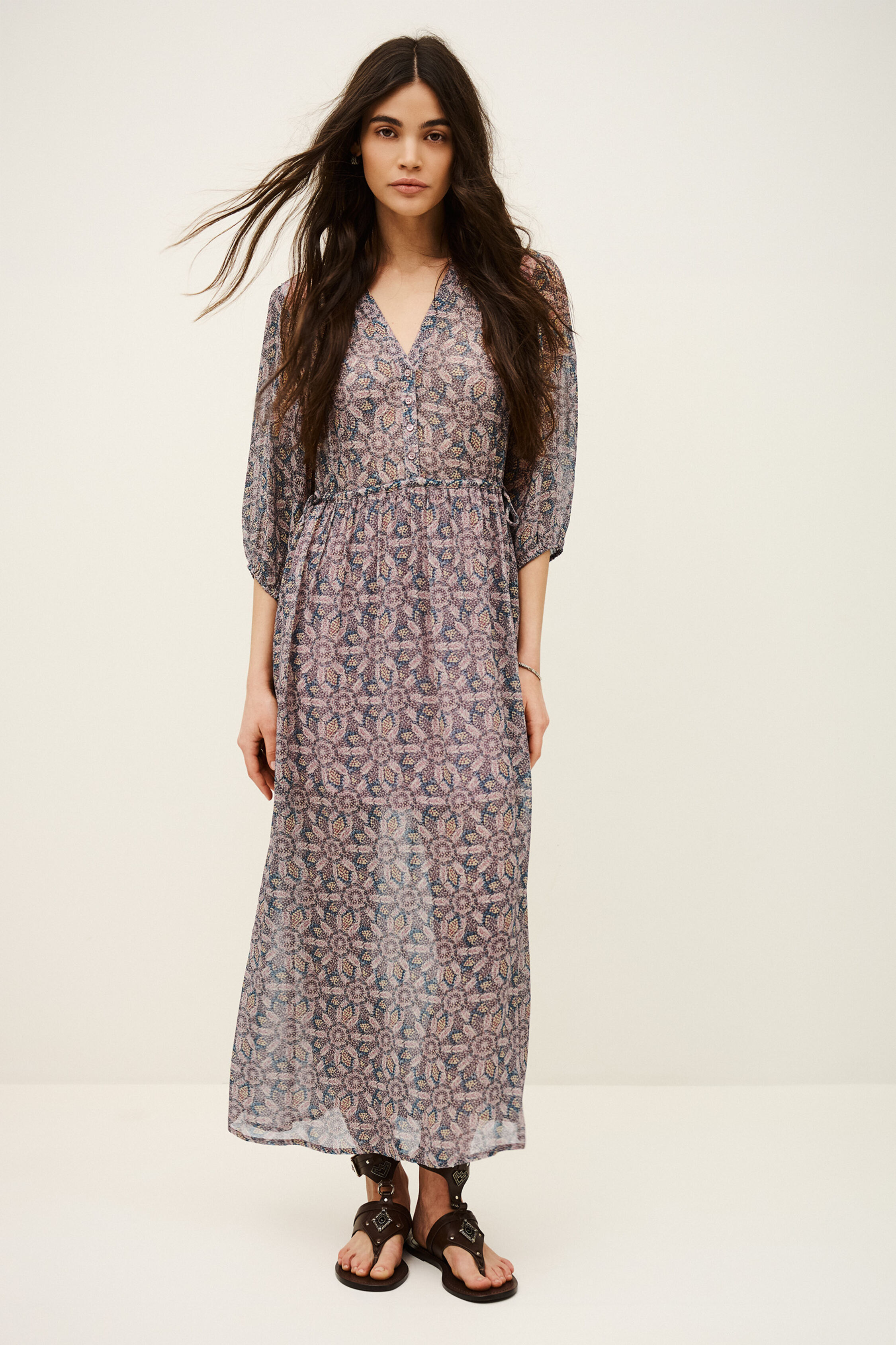 ba&sh blue dress Women's Tizia - Multi - Size 0/XS Color:Other Colors