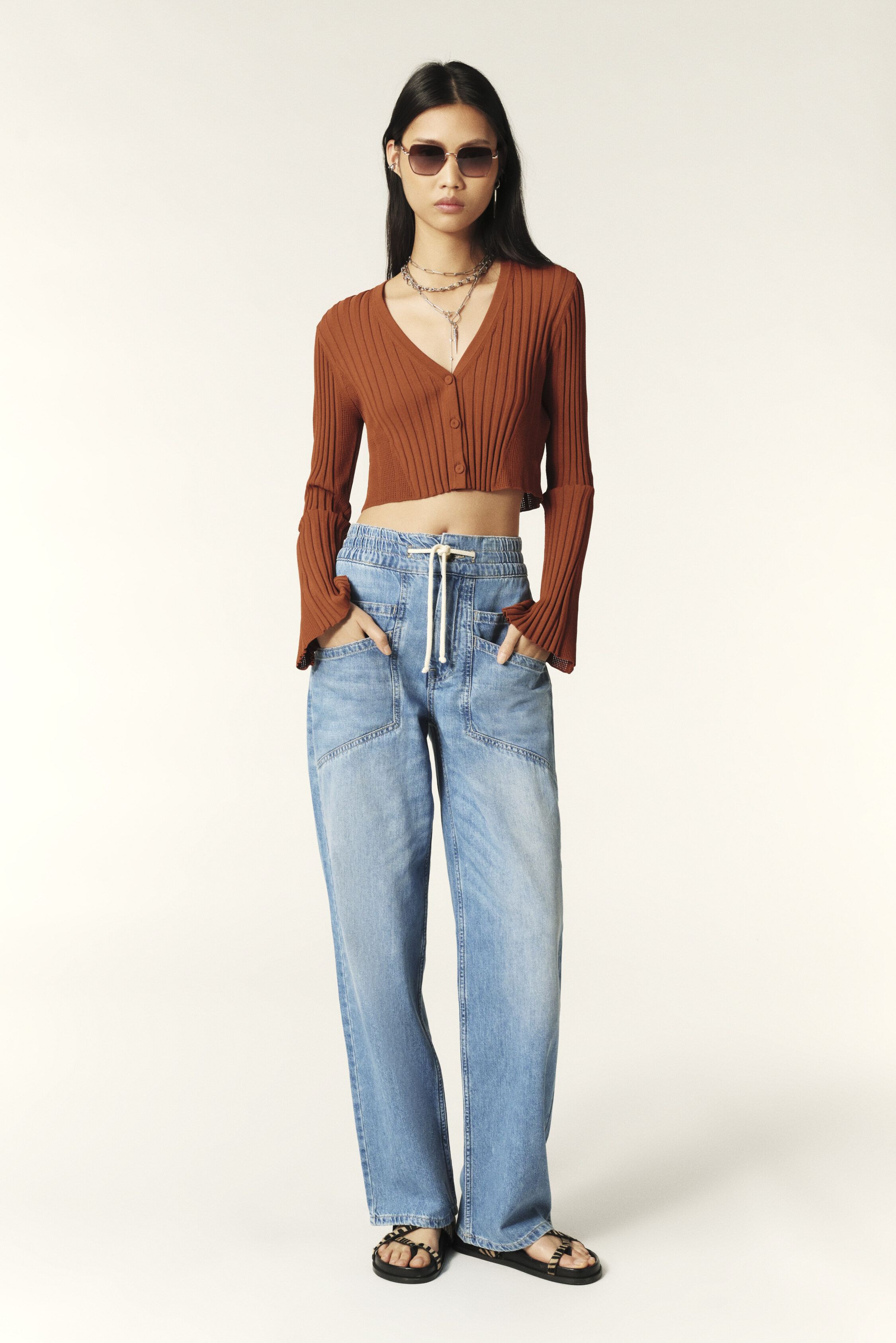Mayoral Blue Jeans With Elasticated Waistband