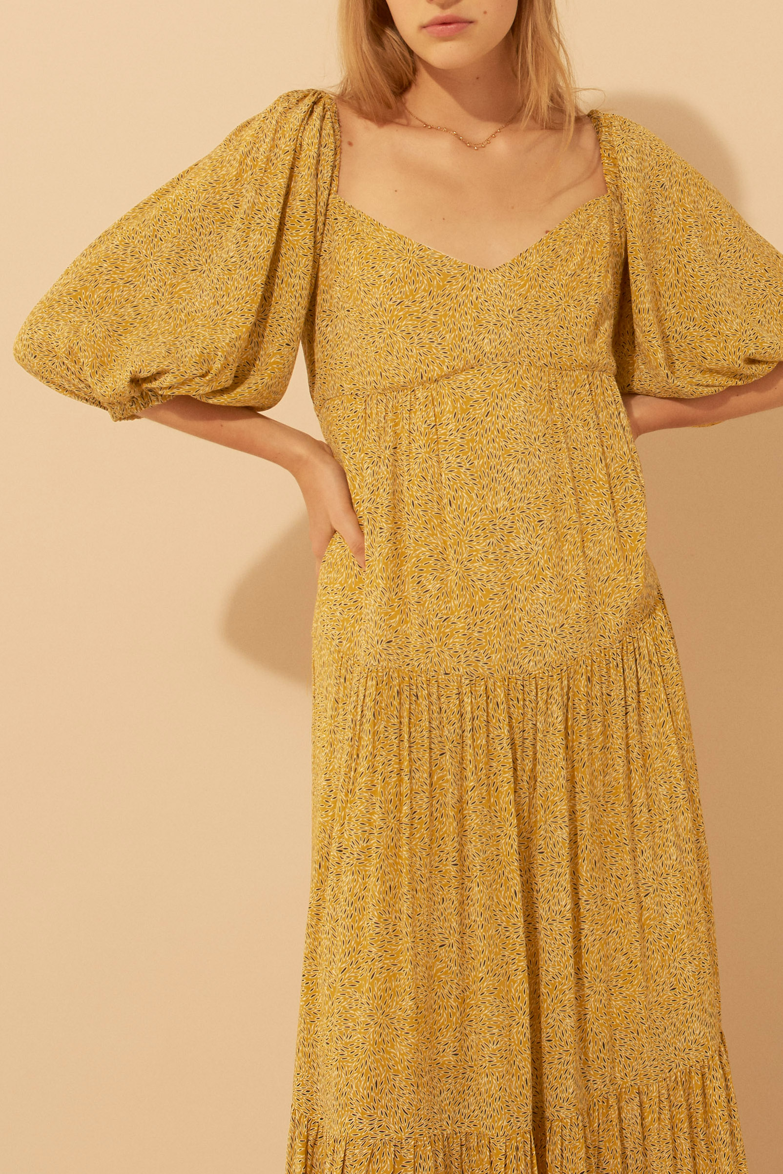 ba&sh yellow dress