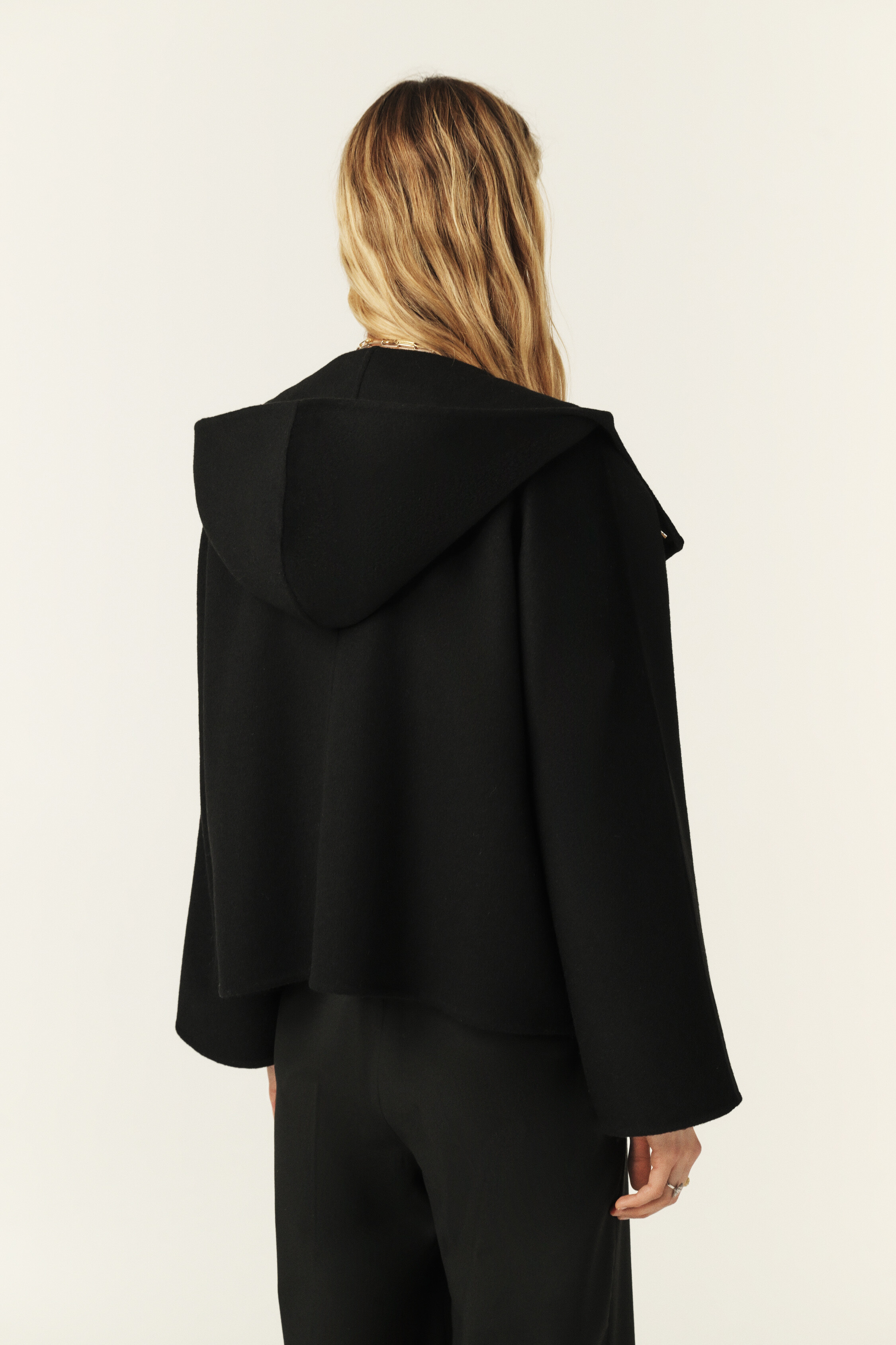 Short Hooded Coat Kove Black // ba&sh US