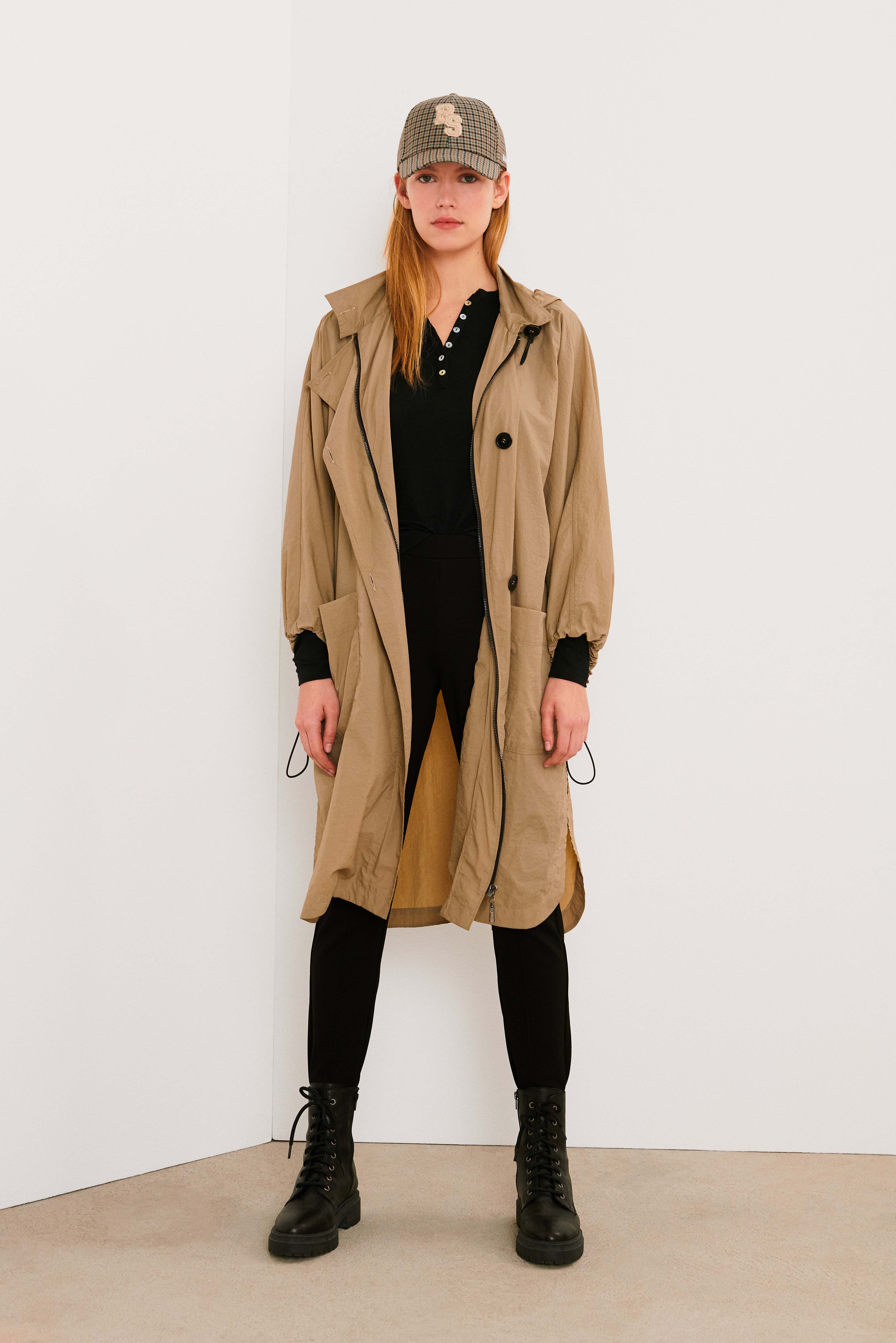 beige raincoats