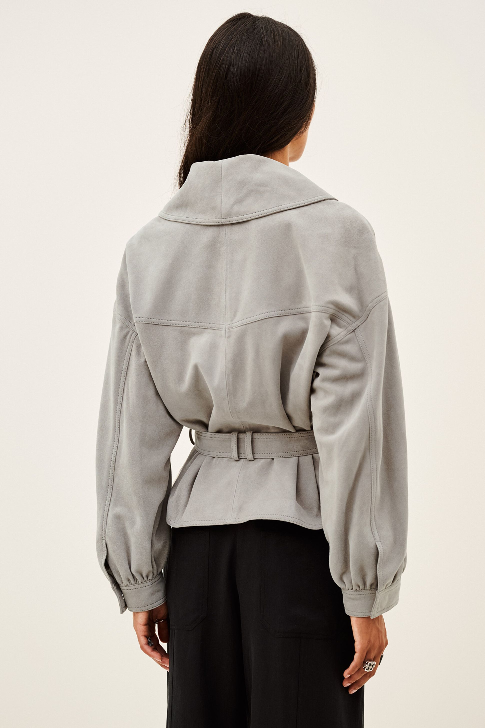 Suede Jacket Manon Gray // ba&sh US