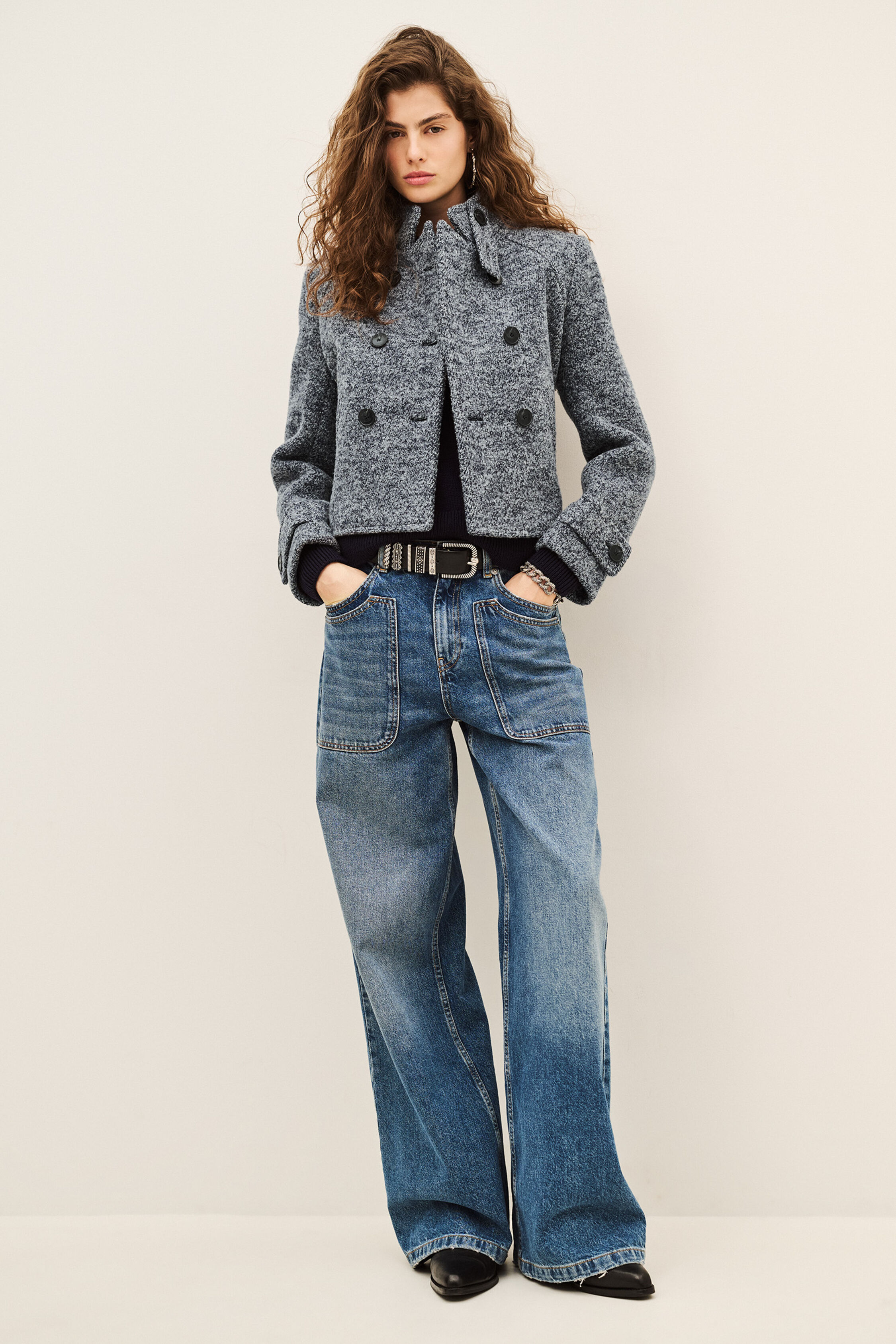 Ba&sh Coat Cwitch For Woman In Blue