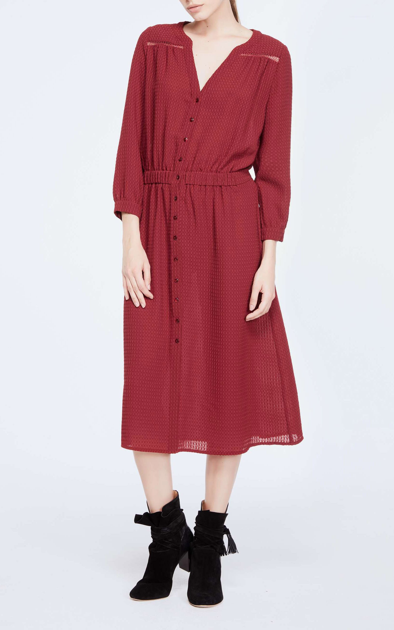 DRESS ZOE RED // ba\u0026sh NL