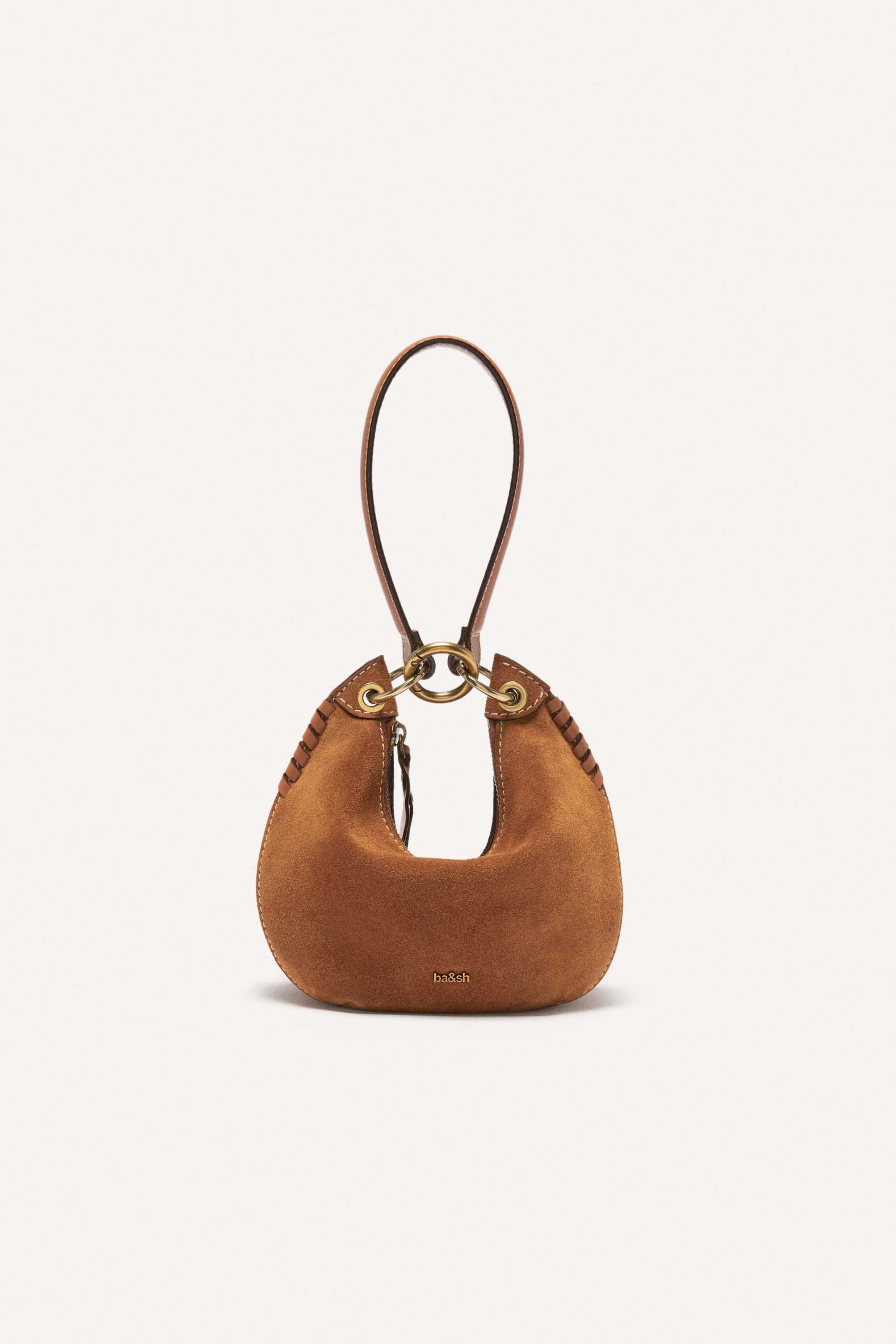 Spring summer 2021 leather crossbody bag Ba&sh Brown in Leather - 32476242