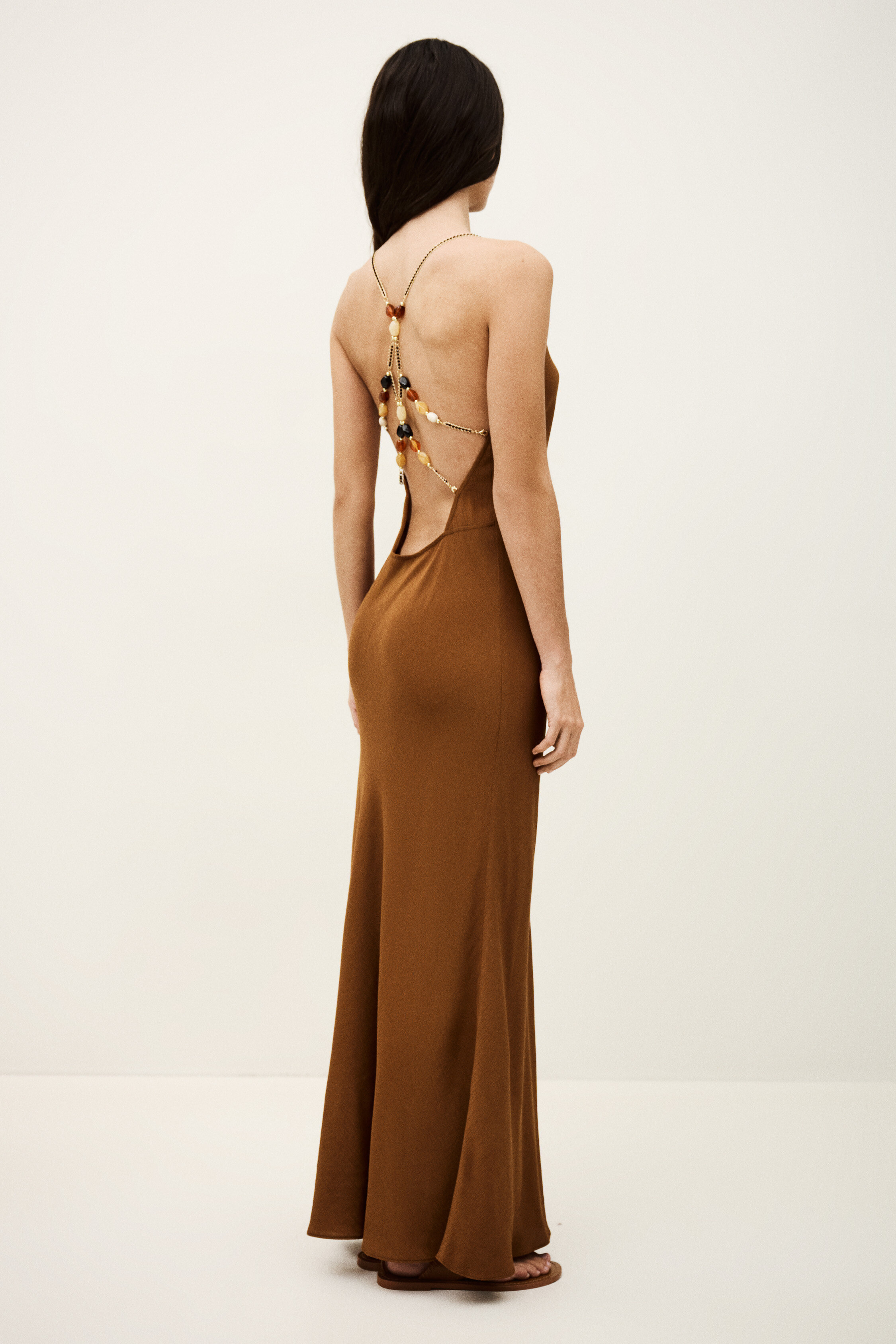 ba&sh - V-neck Collar Dress Hany for Women - Brown - Size L