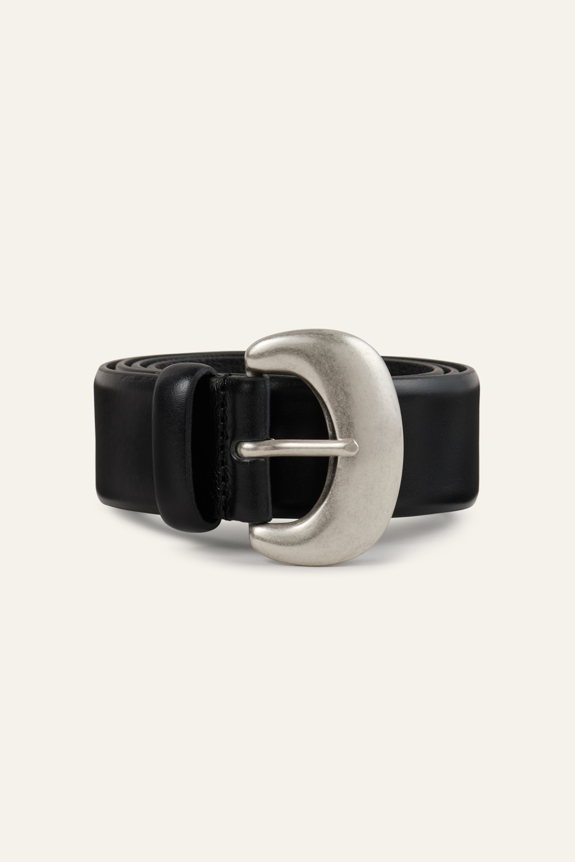 Leather Belt Brad Black // ba&sh US display picture 2