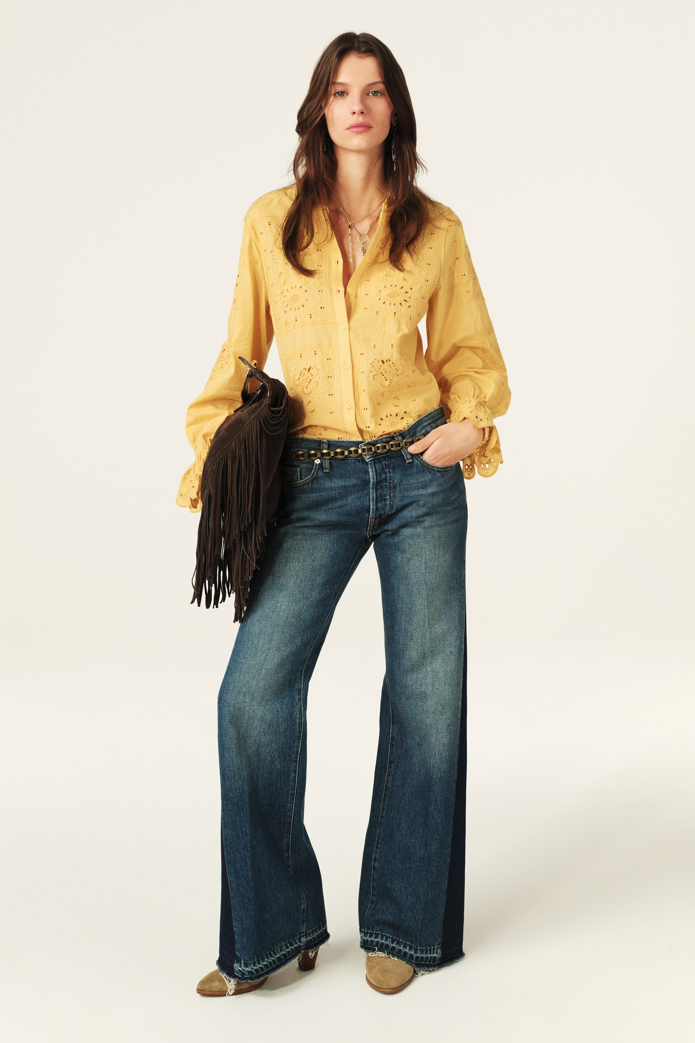Puff Sleeve Blouse Soraya Yellow // ba&sh US