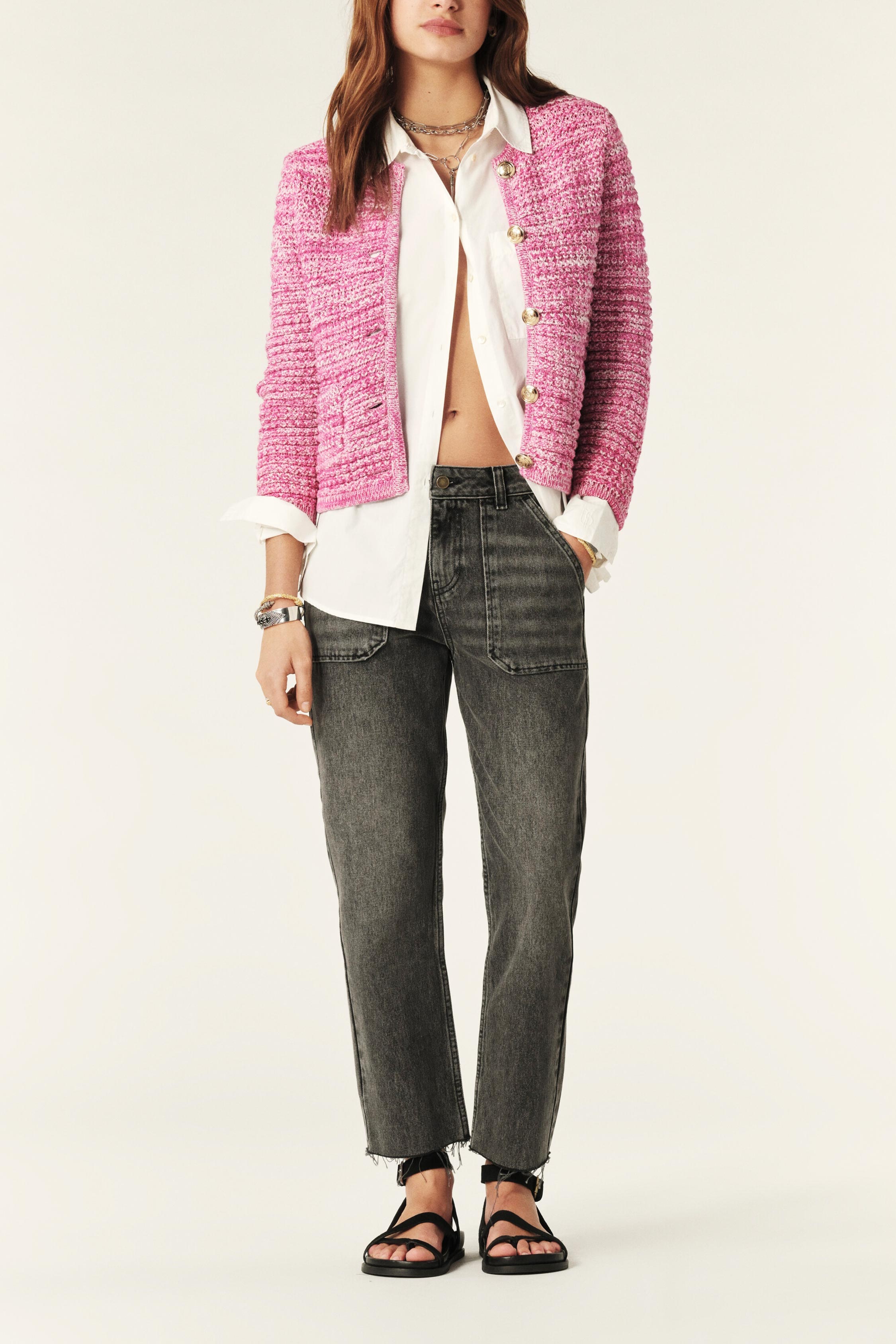 Gilet Angora Rose Bübish Taille 36/38/40 - Neuf Sans Étiquette