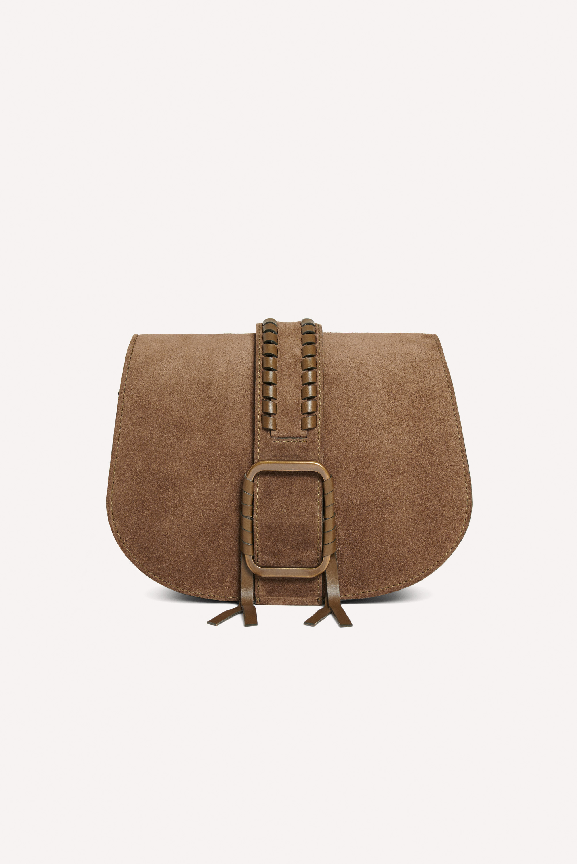small calfskin leather shoulder bag TEDDY BLACK // ba&sh US