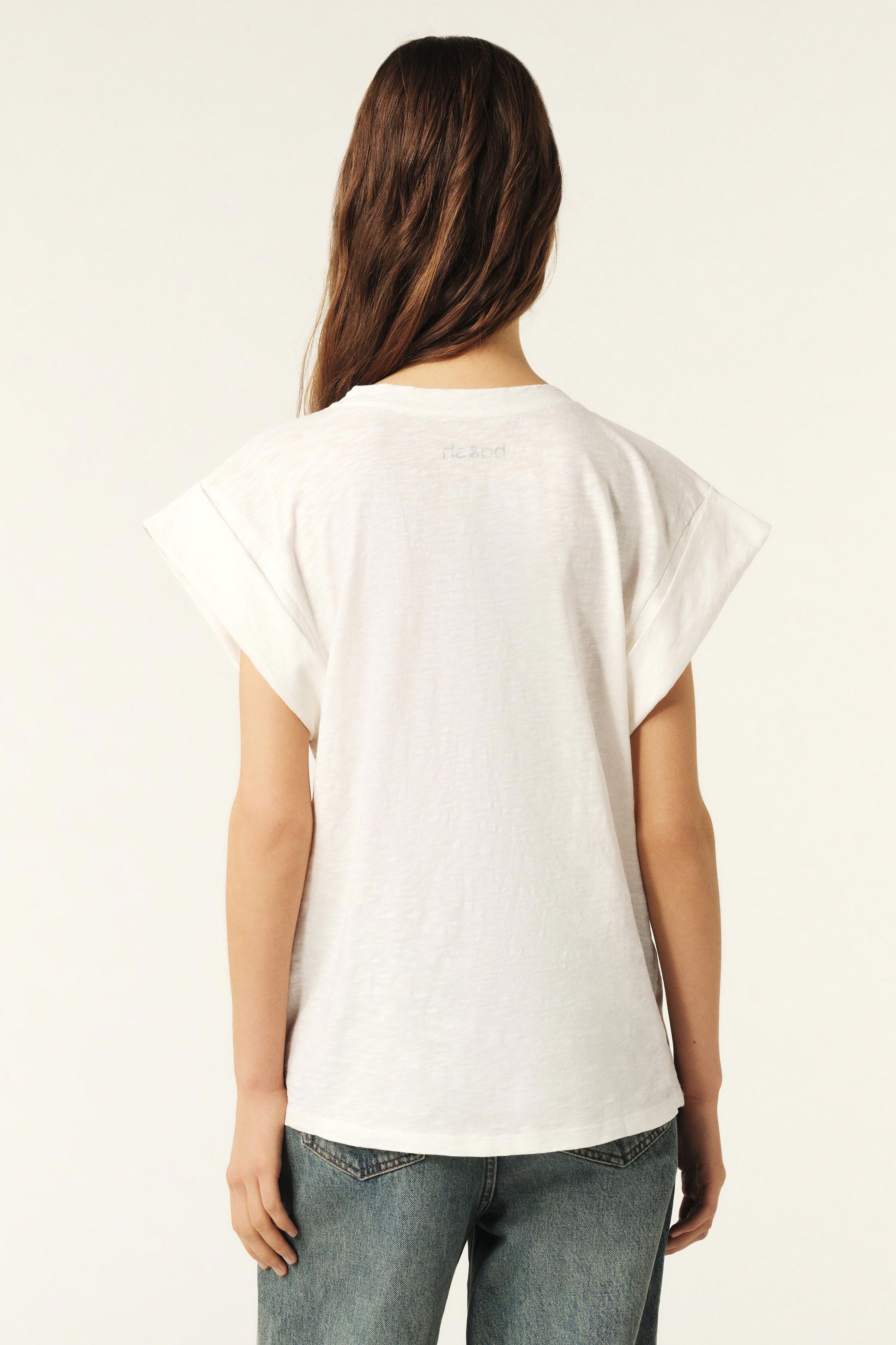 T-shirt Débardeur Femme BA&SH - Taille 3 - Jaune Uni - Viscose/polyamide/cachemire - Occasion Très Bon état