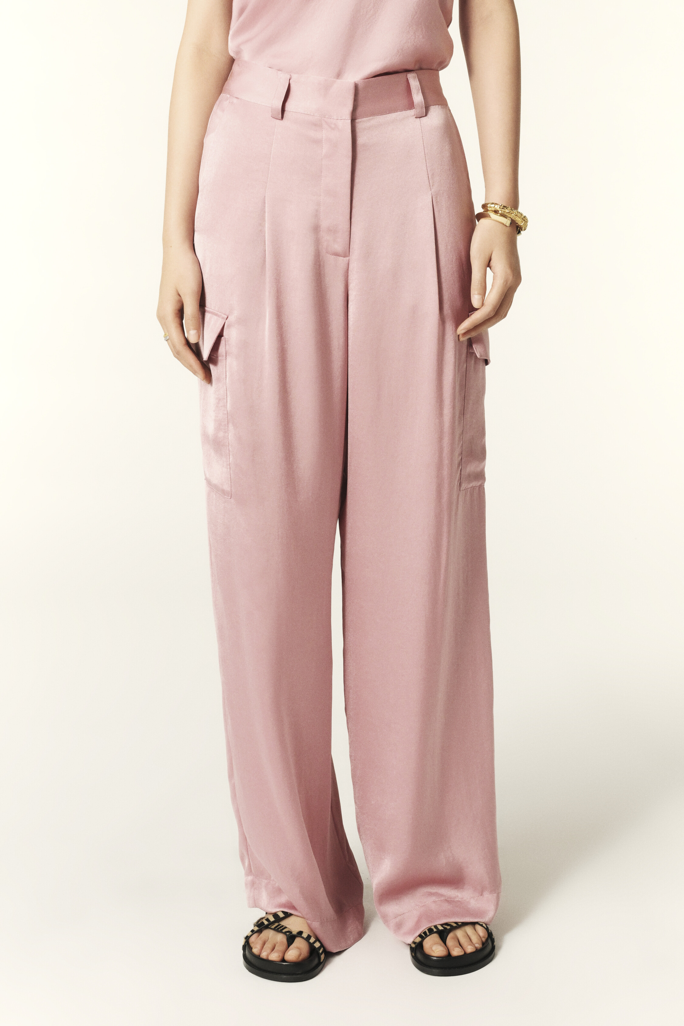 Wide-Leg Pants Ray Pink // ba&sh US