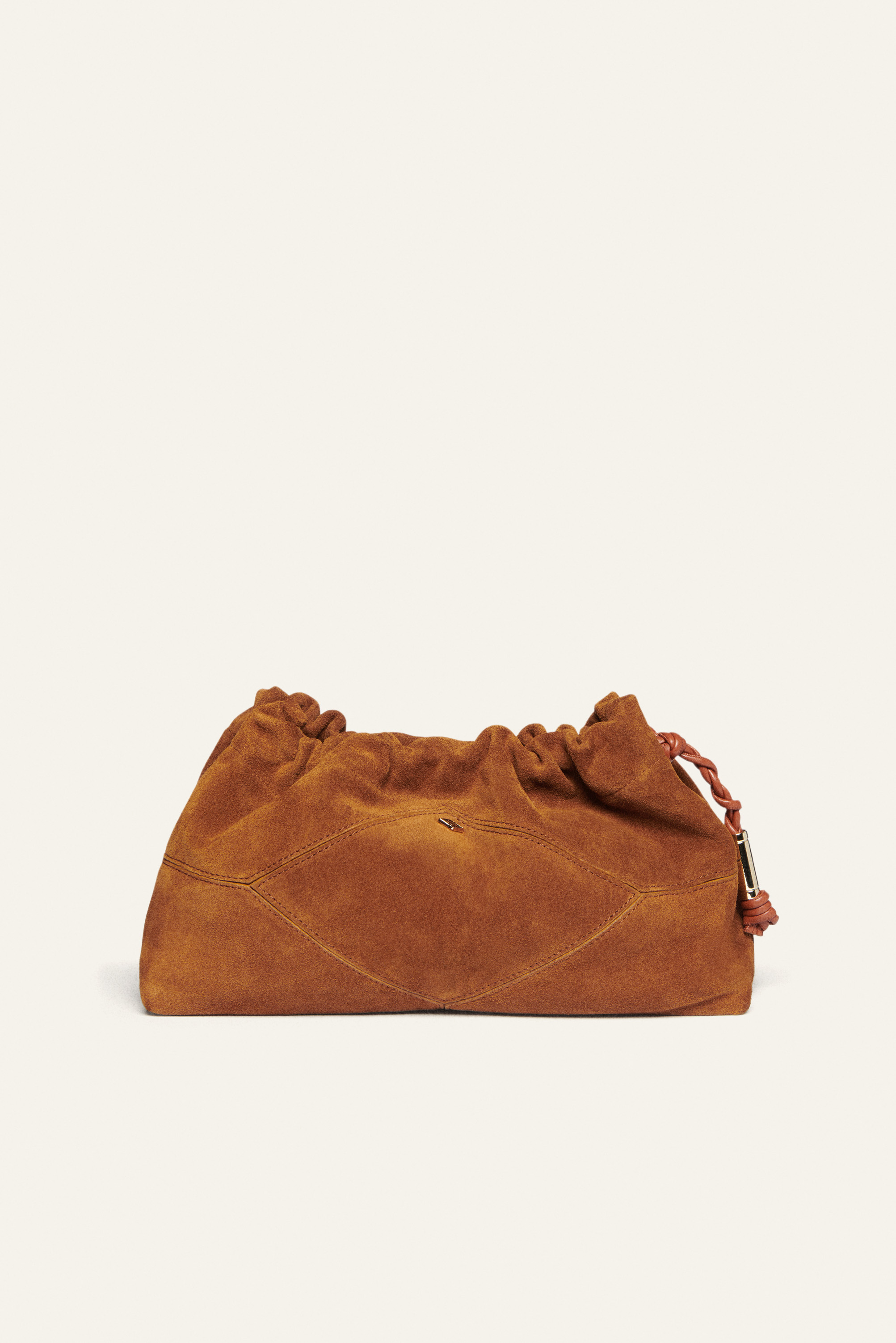 Woman BROWN T Timeless Hobo Bag in Suede Large XBWTSBE0400P3APZS611 | Tods