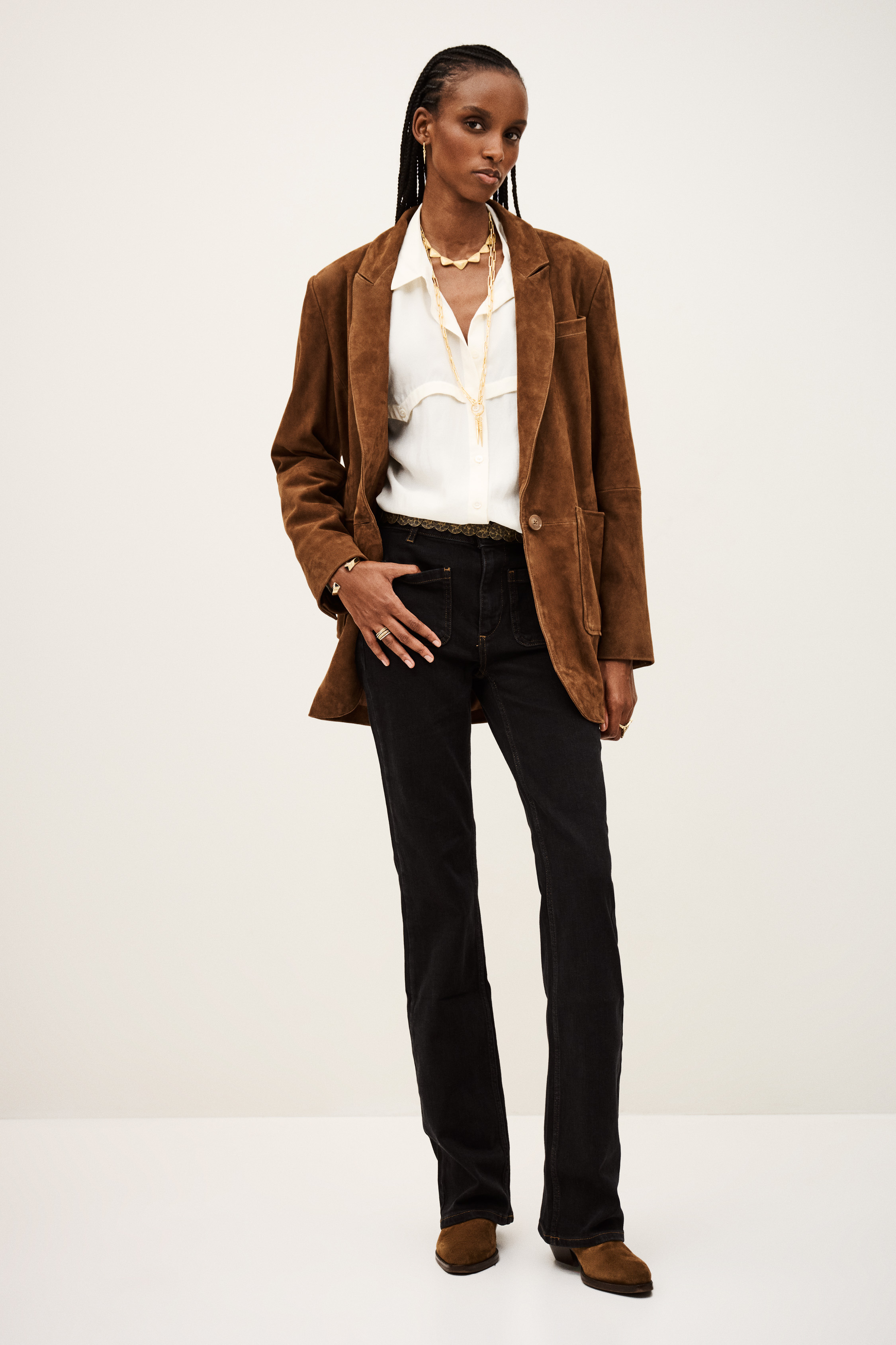 ba&sh Ross Flared Women Jeans - Black ba&sh Ross Flared Women Jeans - Black