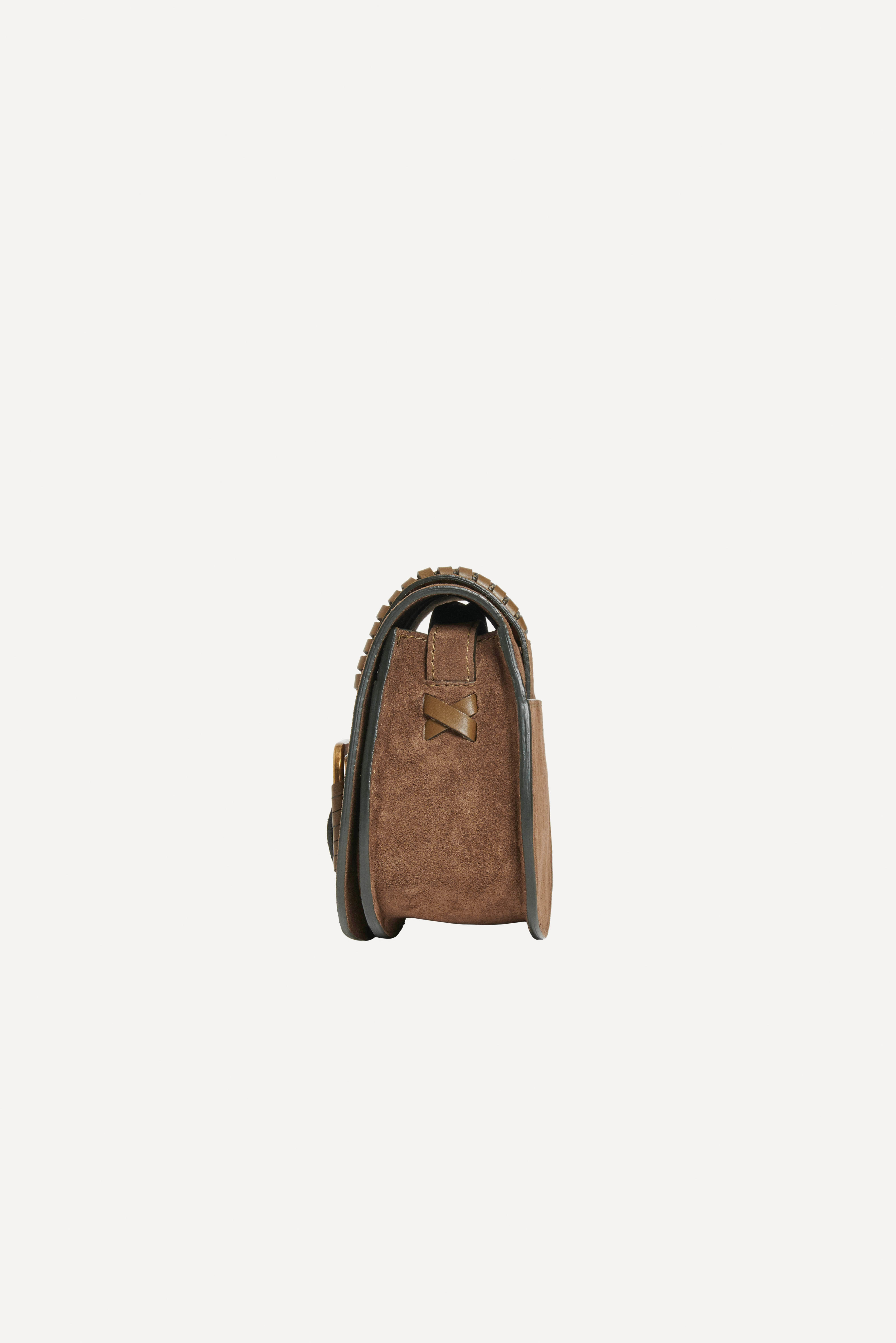 Suede Shoulder Bag Teddy Green // ba&sh US