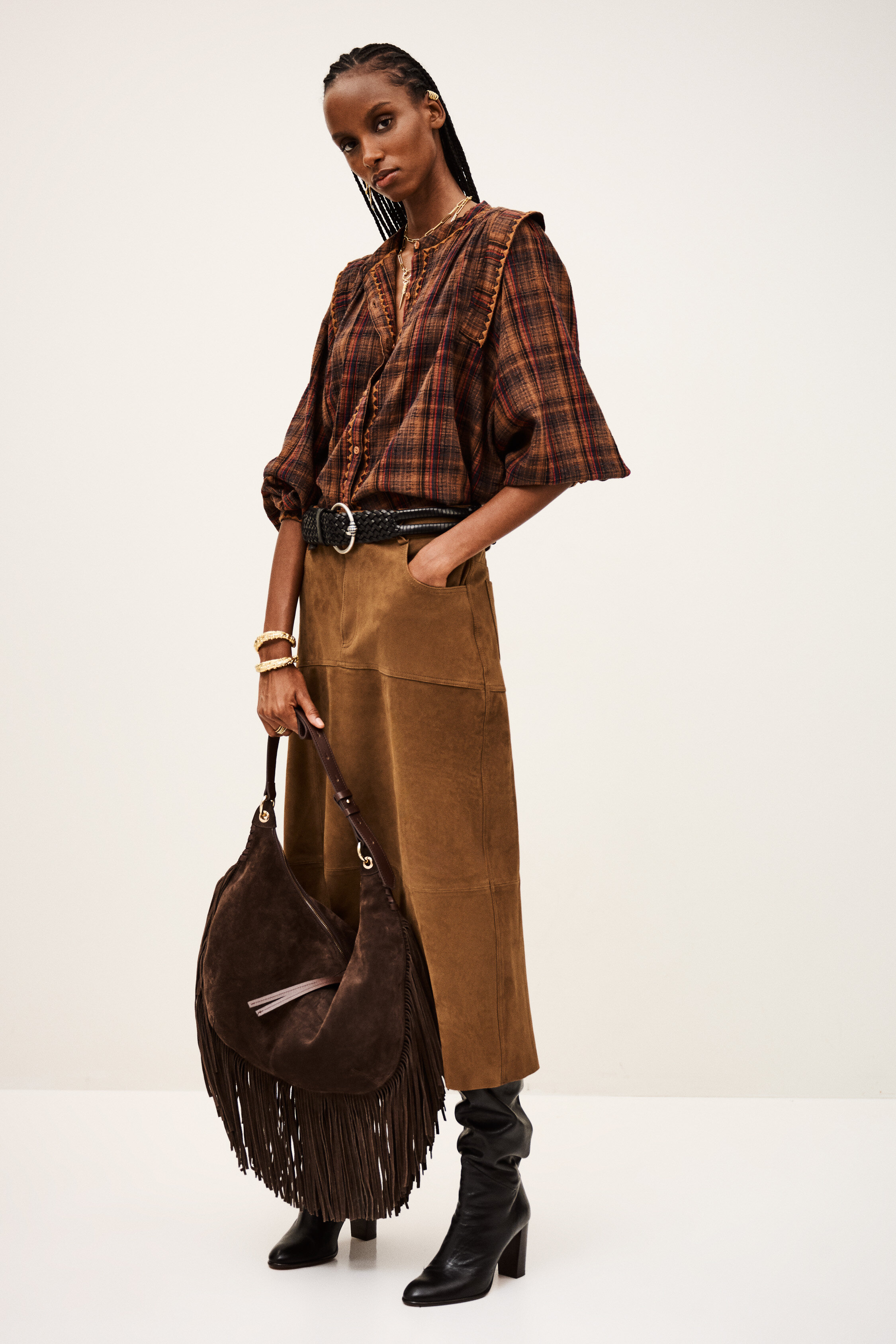 Midi Skirt Massia Brown // ba&sh US