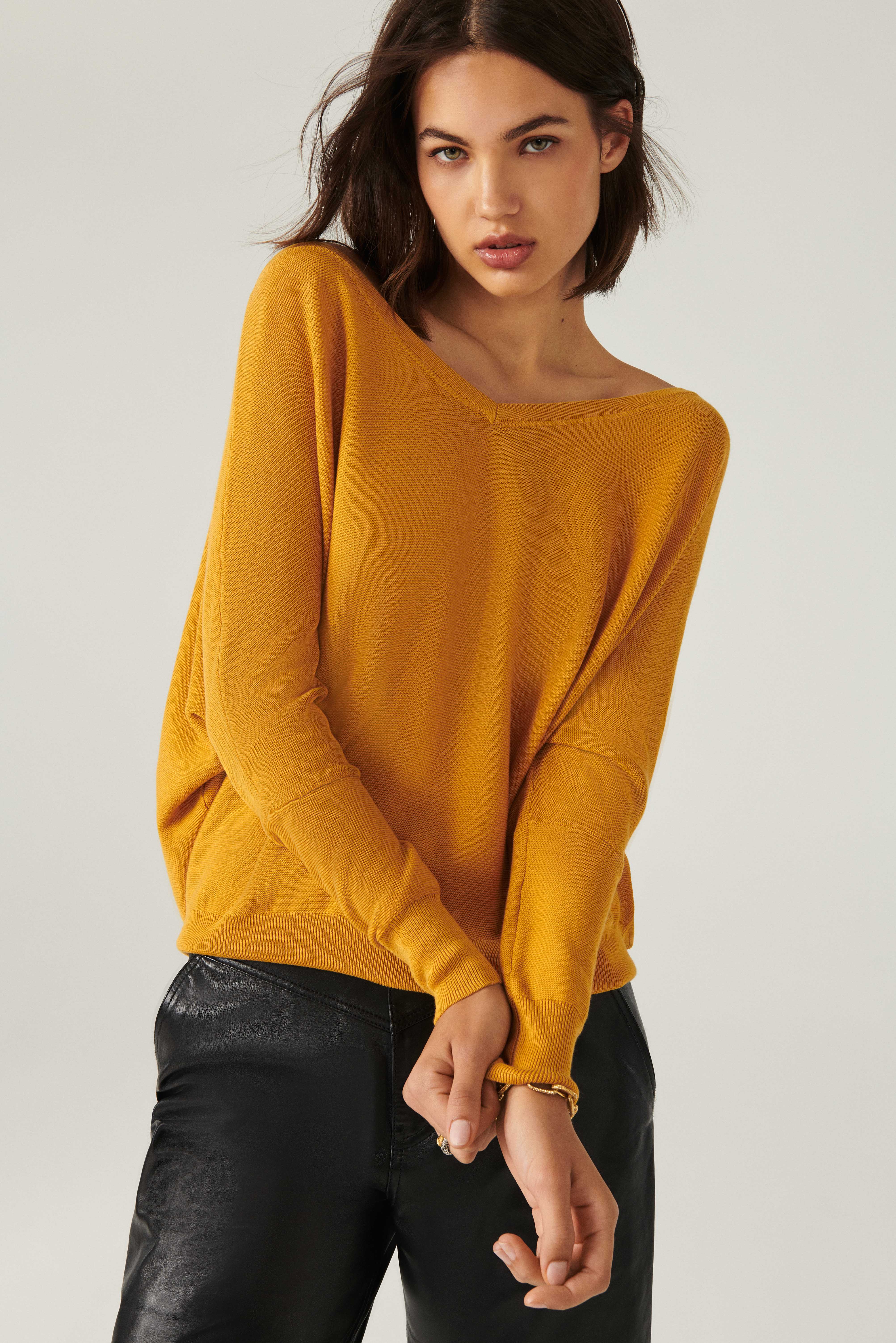 SWEATER ELSY YELLOW // ba\u0026sh US