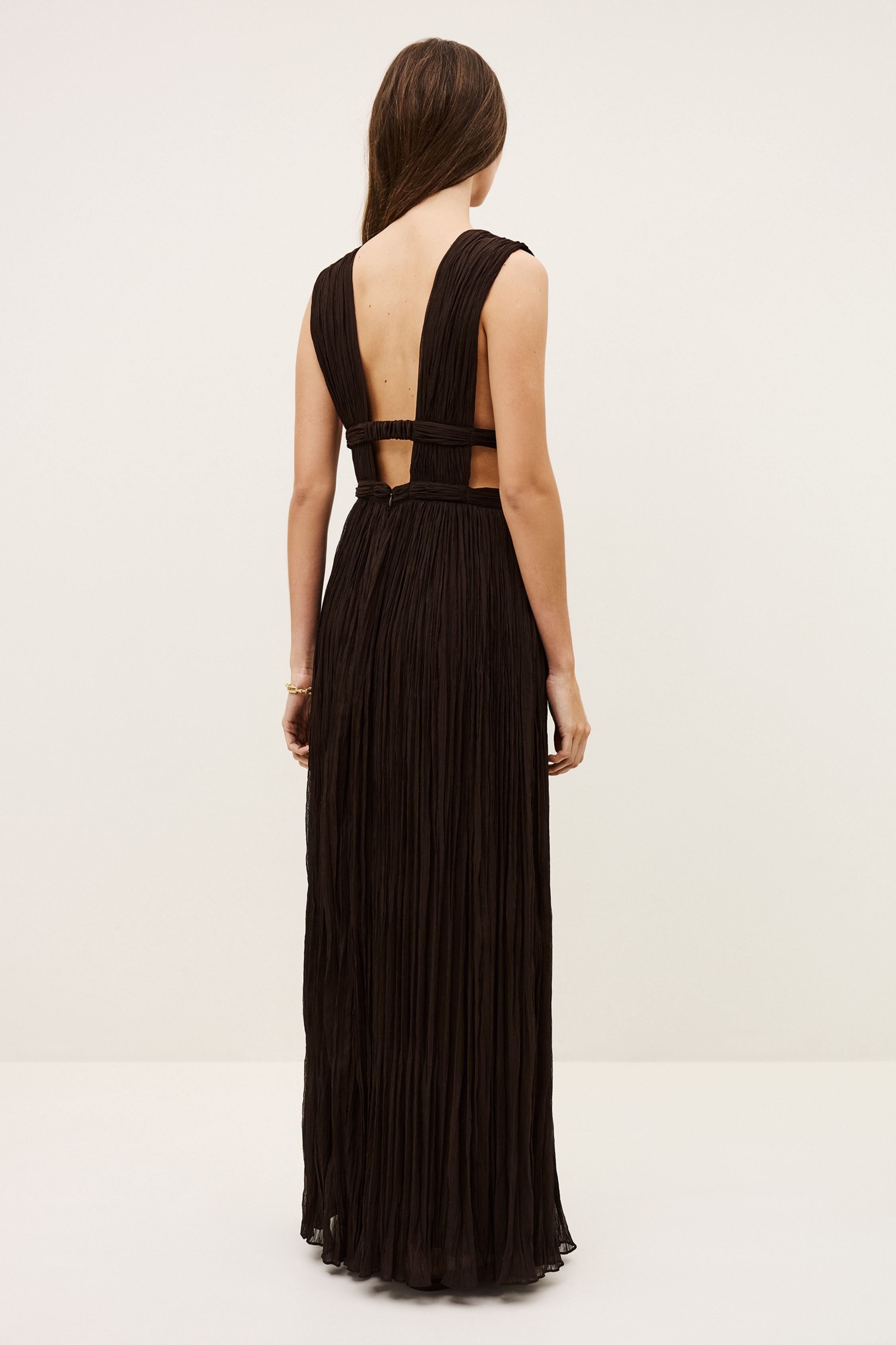 Pleated Maxis Dress Tania Green // ba&sh US
