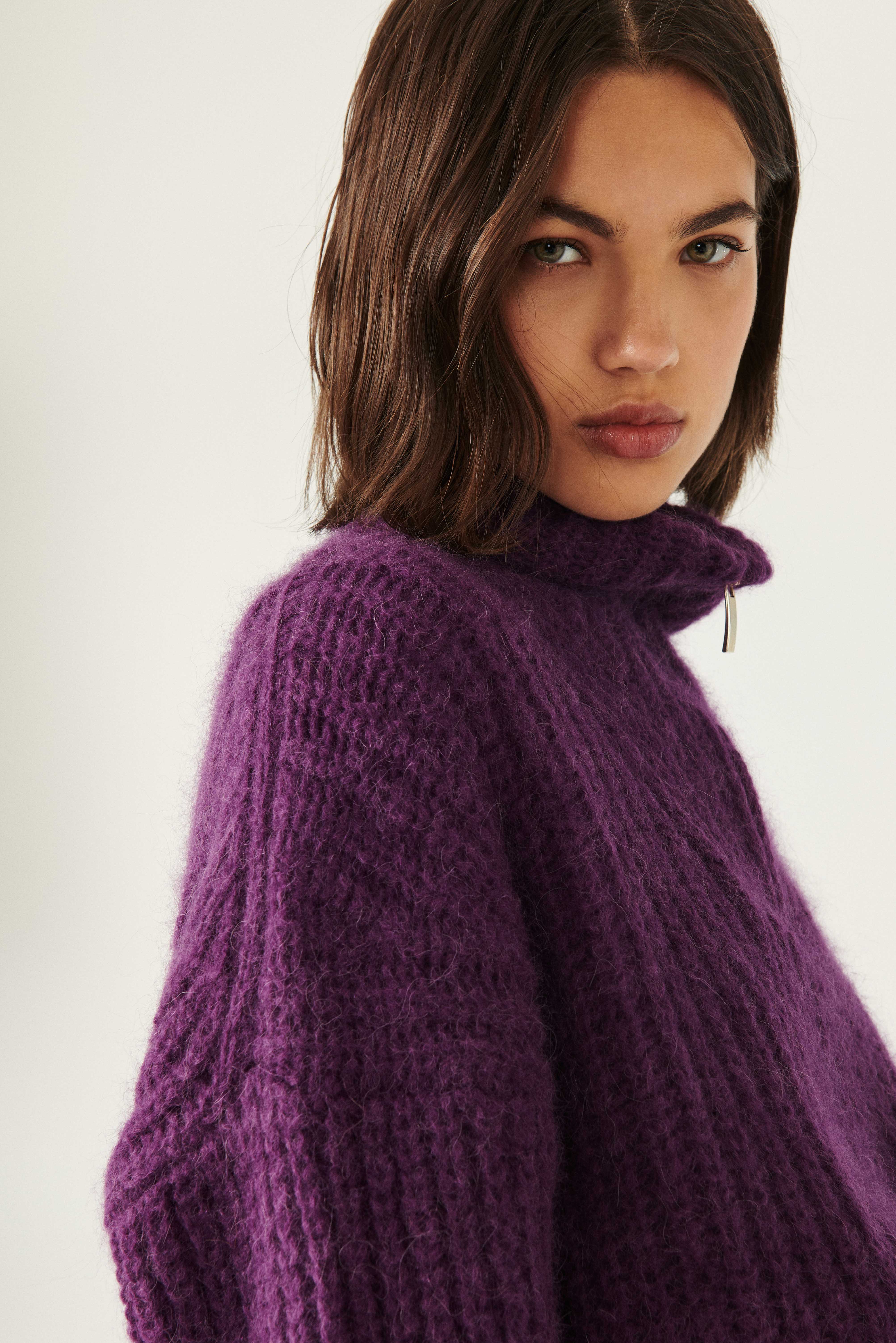 SWEATER BALTAN PURPLE // ba\u0026sh US