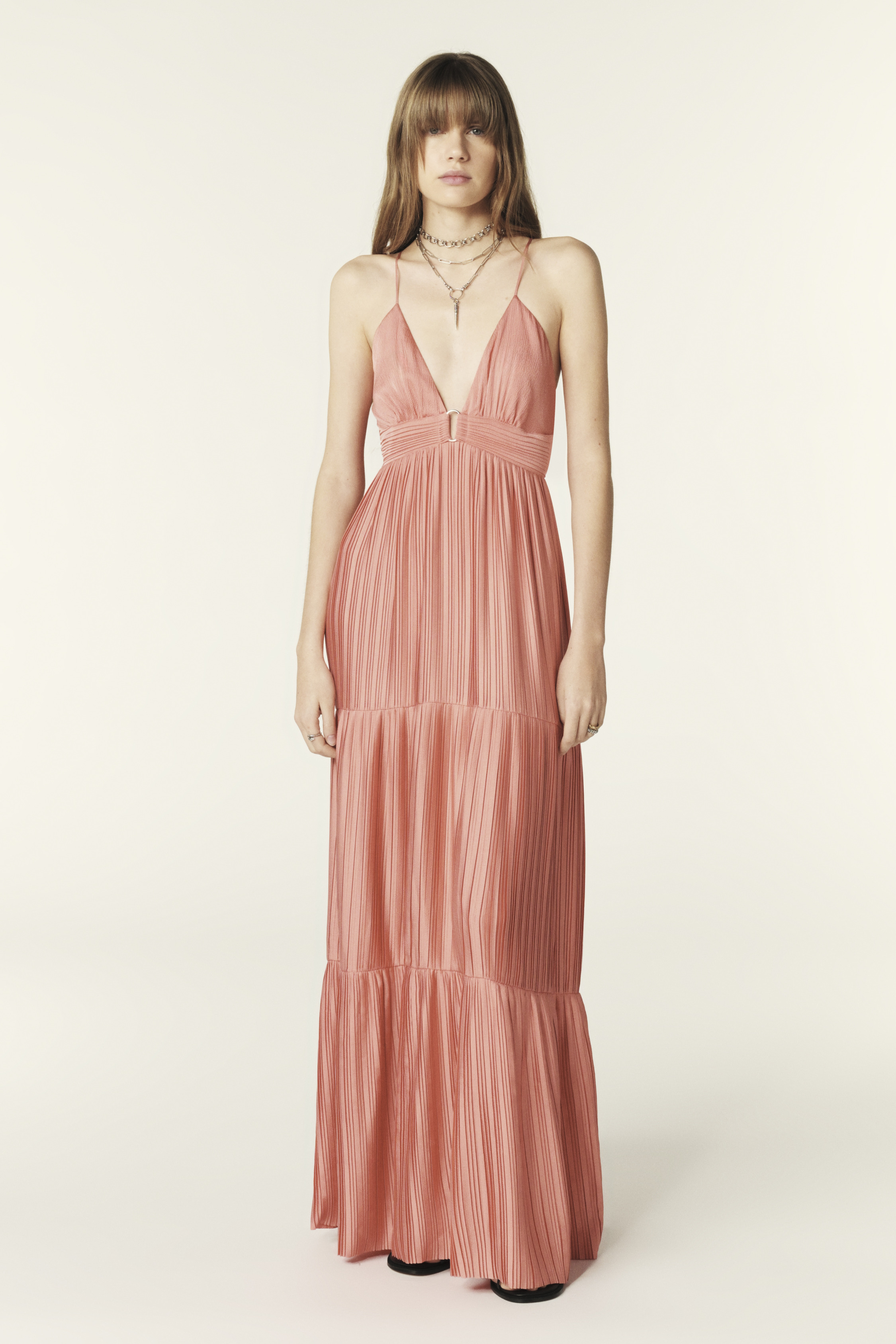 Long Strappy Dress Wasta Pink // ba&sh