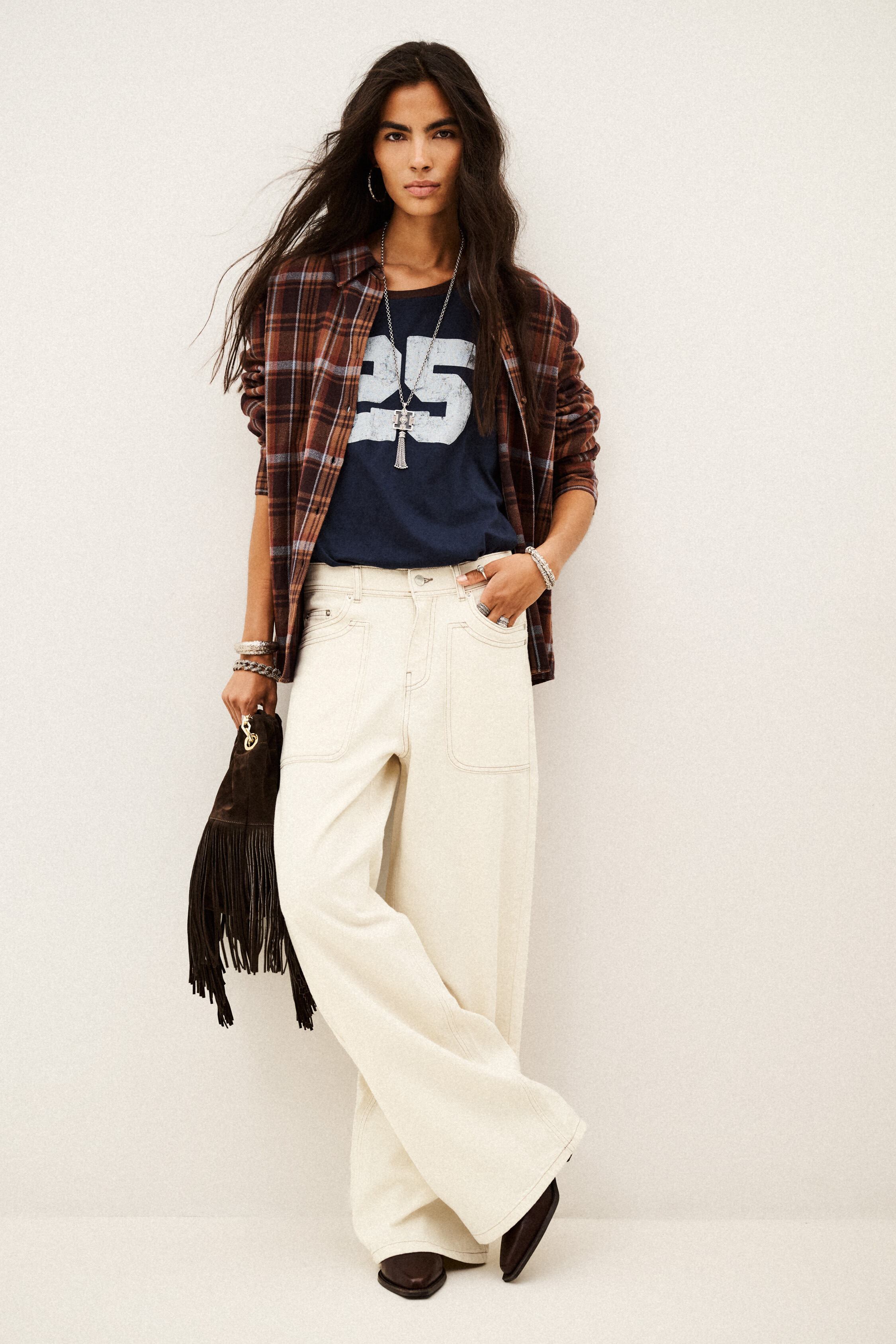 Ba&sh Jeans Zoel For Woman In Cream